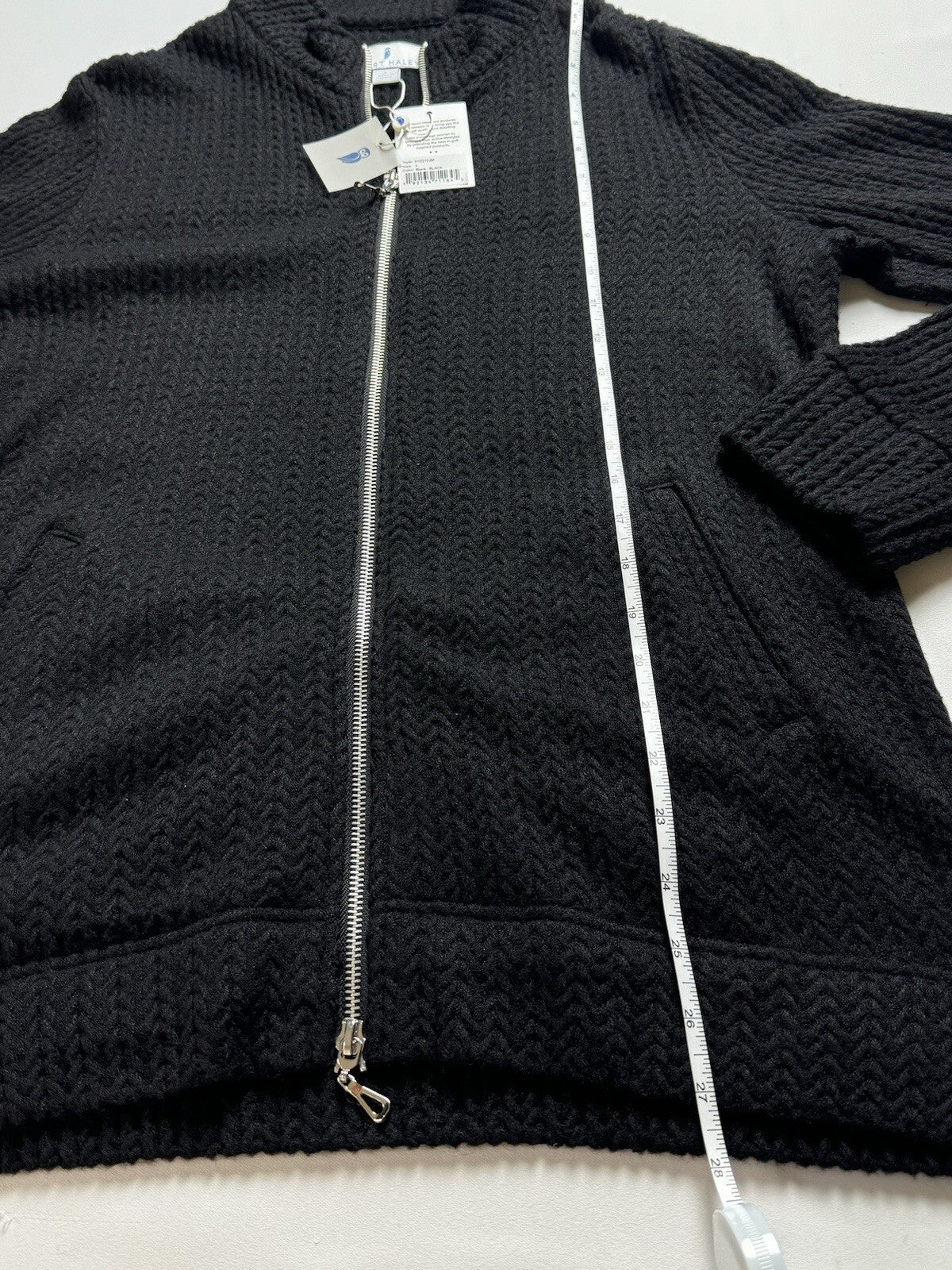 SPORT HALEY Women’s Black Golf Cardigan Full Zip Jacket Sz L. (B.99)