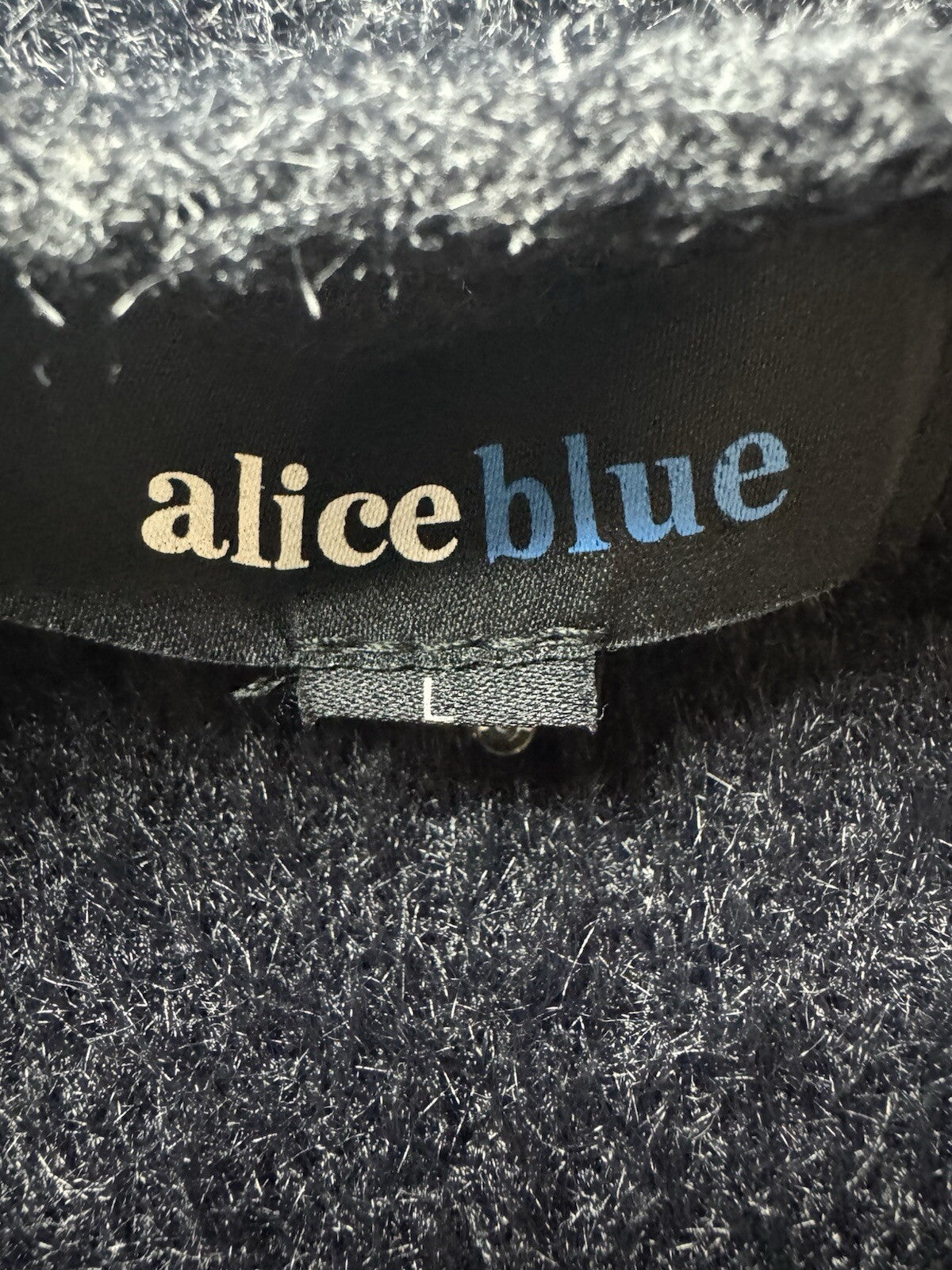 Alice Blue Women's Black Rhinestone Sweater Size L. (B.110)