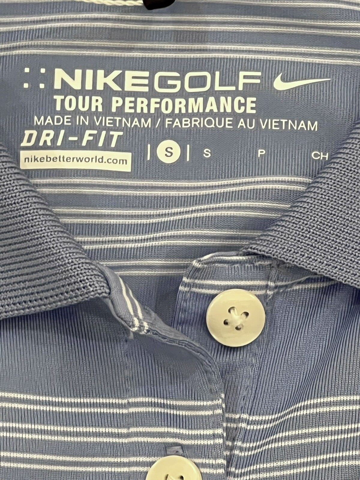 NIKEGOLF Women's Golf Polo Shirt Stripes Sz S       (B.16)