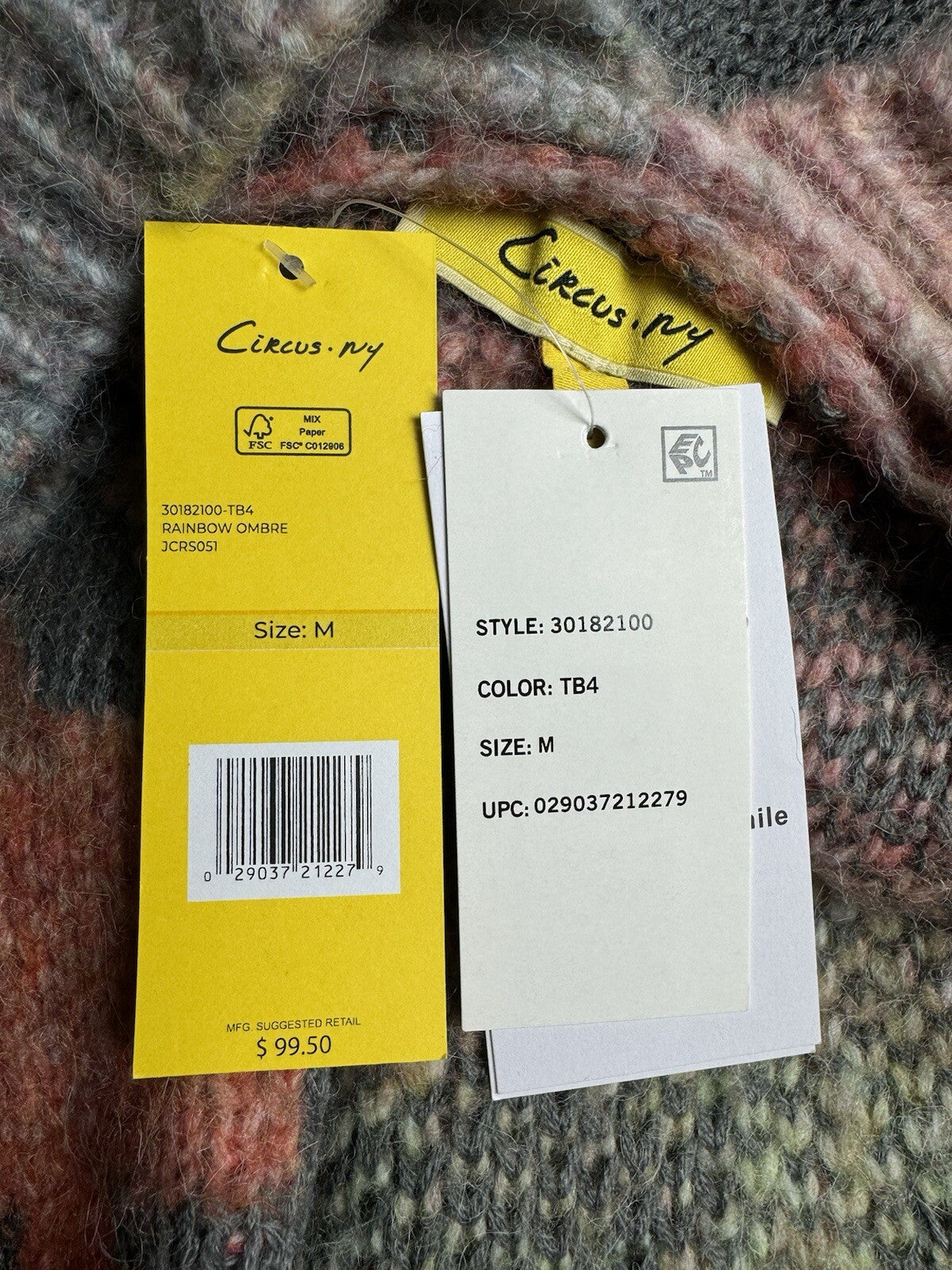 $99 Circus NY Women’s Houndstooth Cardigan Sweater Size M. (B.101)