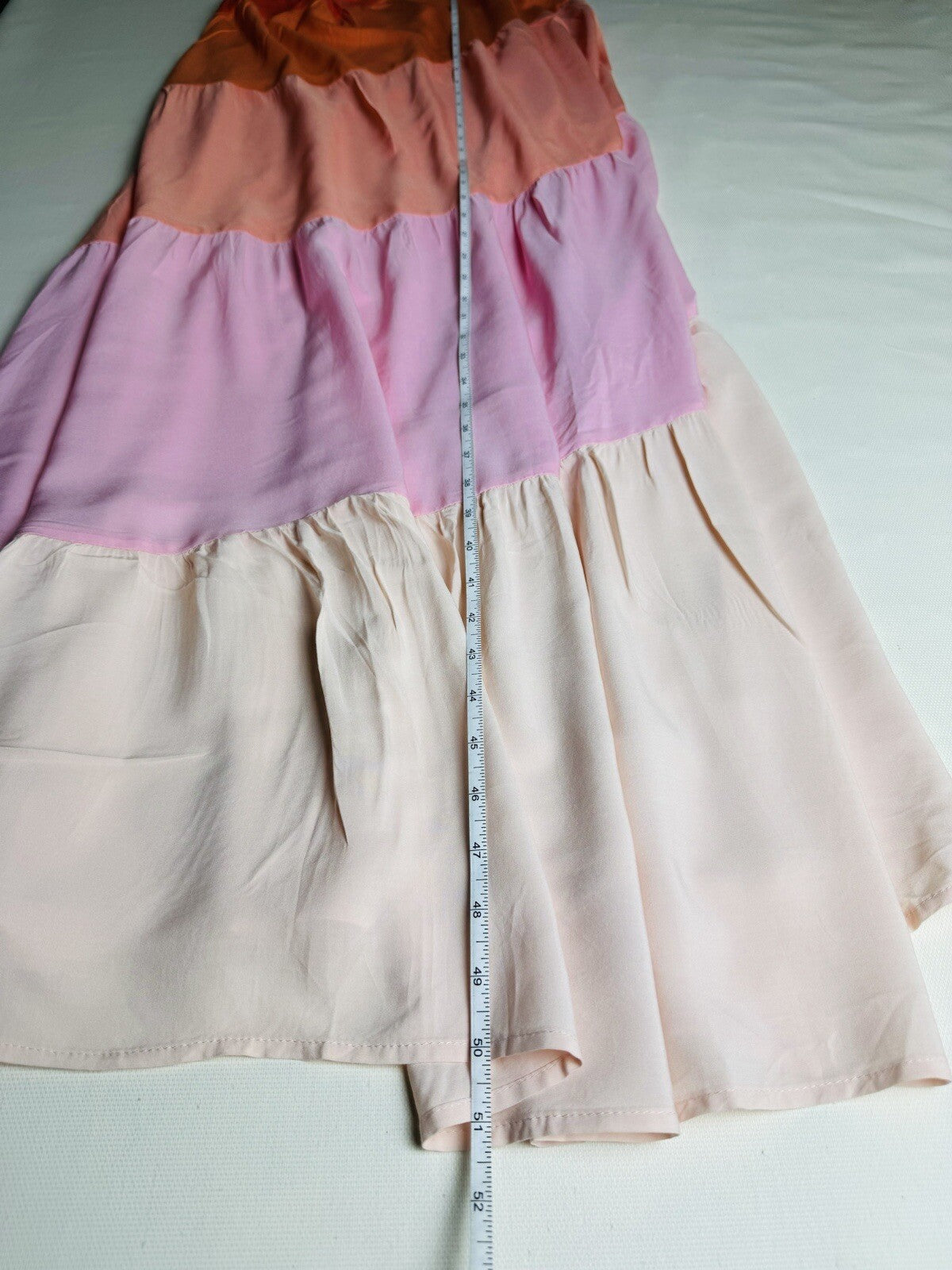 L*Space Leona Colorblock Maxi Sundress in Peche Punch Size S.  (74)