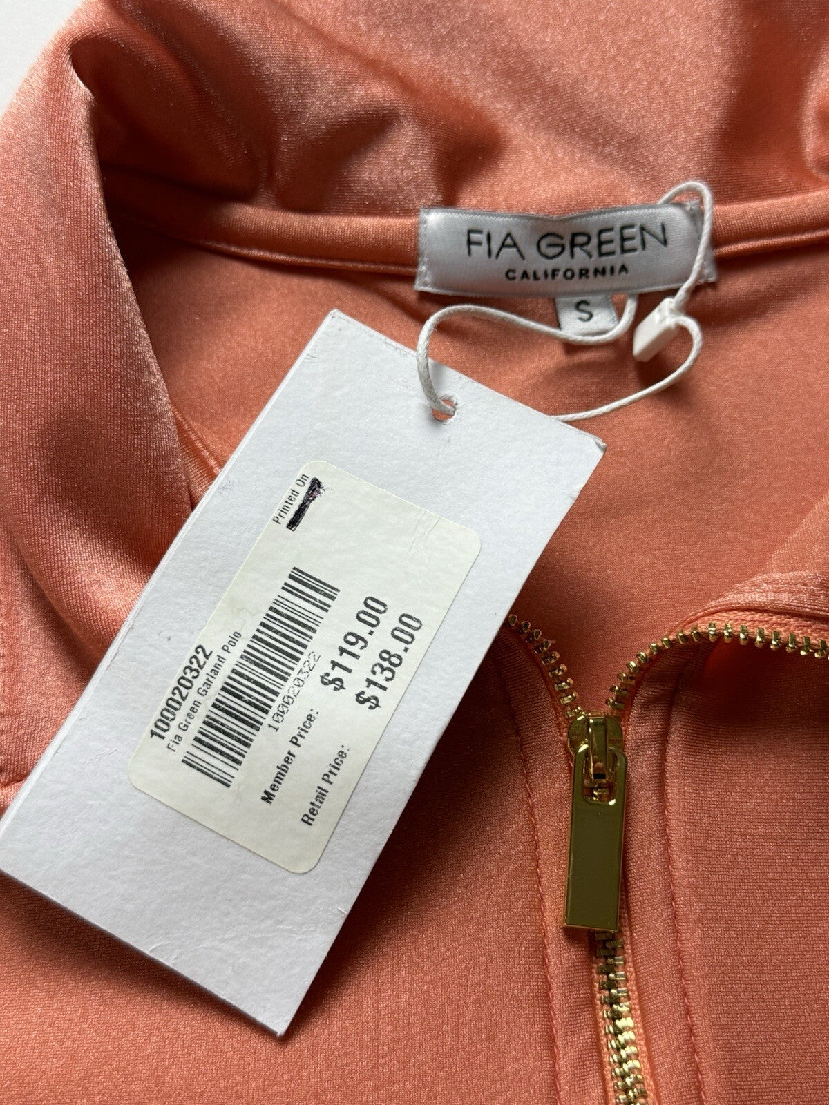 FIA Green California Women’s Top Sz S Golf Shirt. (B.95)