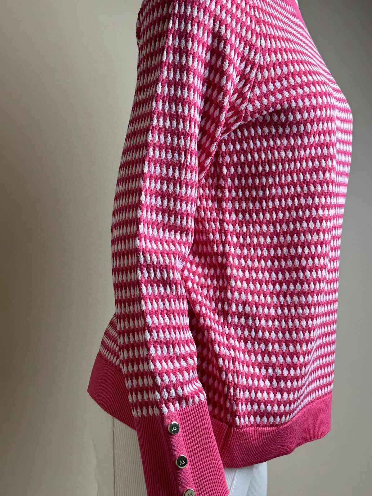 $99 ANNE KLEIN Knit CAMELLIA Sweater Sz L  (B.90/2)