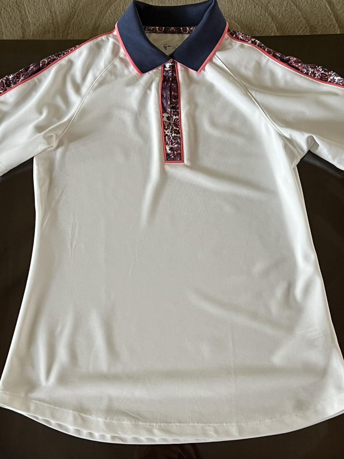 Greg Norman Women's Top Golf Polo Shirt White Sz S (B.13)