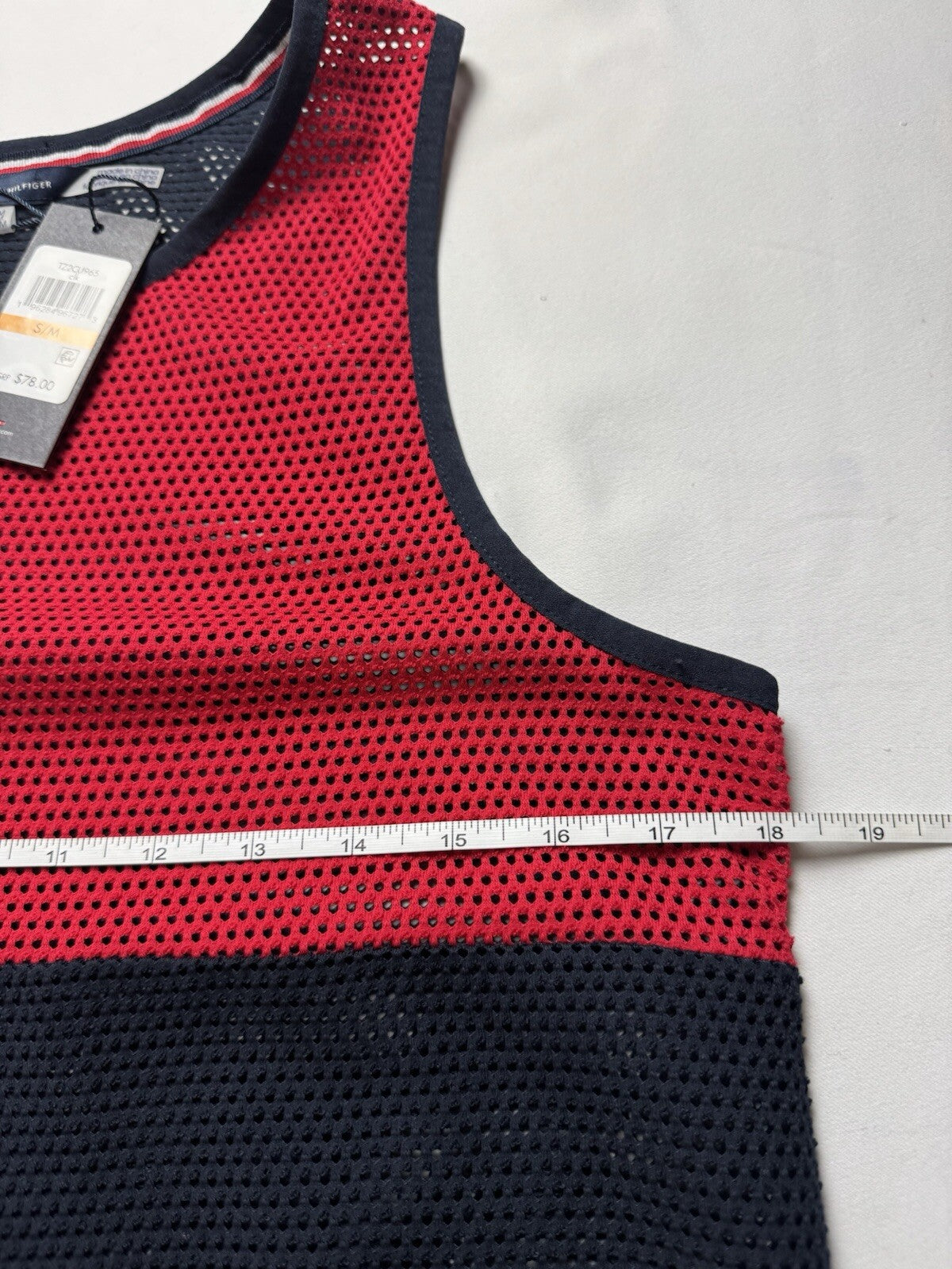 $79 Tommy Hilfiger Women’s Mesh Tank Top Sz S/M (B.141)