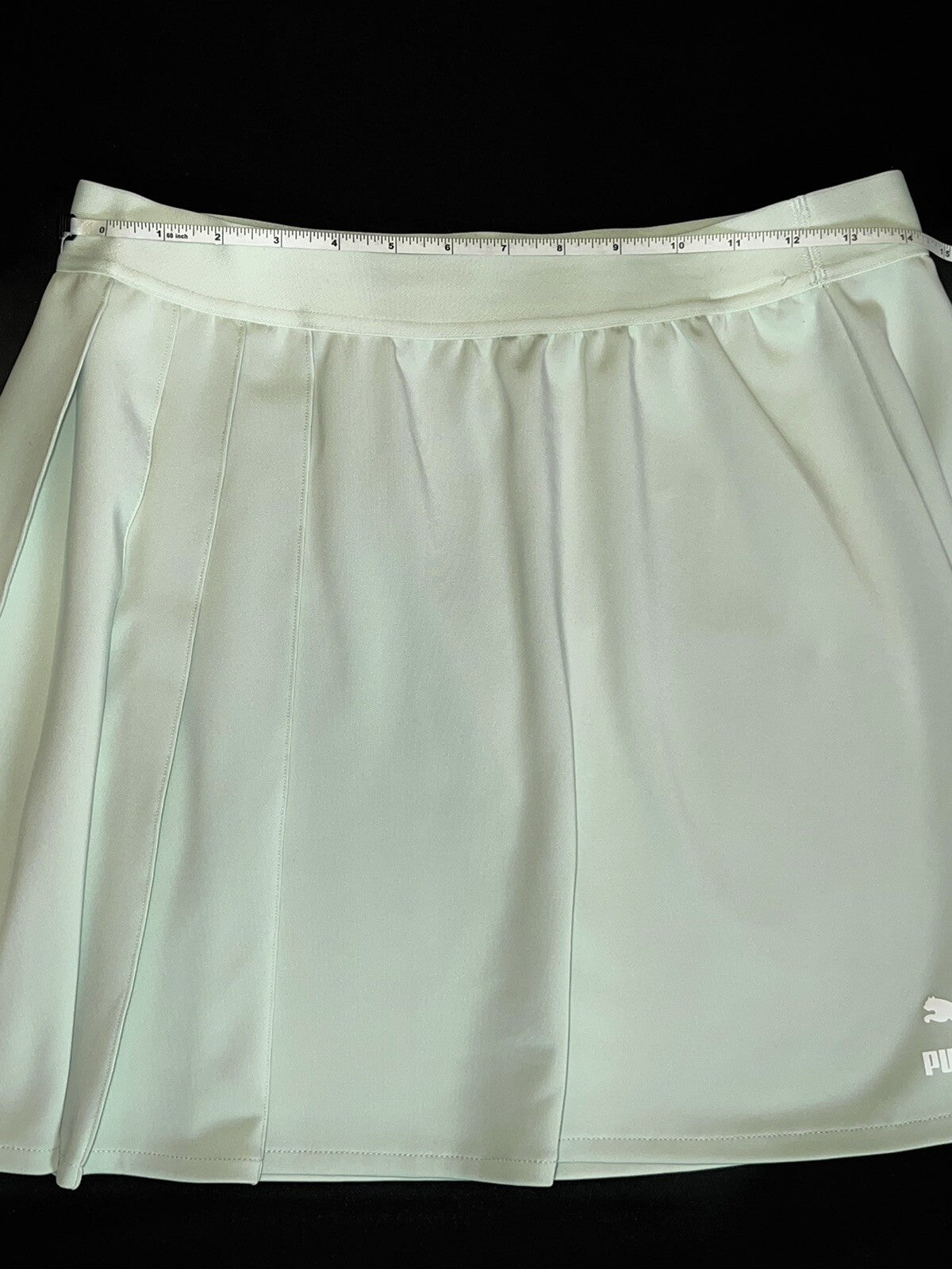 PUMA Women's Classics Asymmetrical Skirt Sz L Green Lily