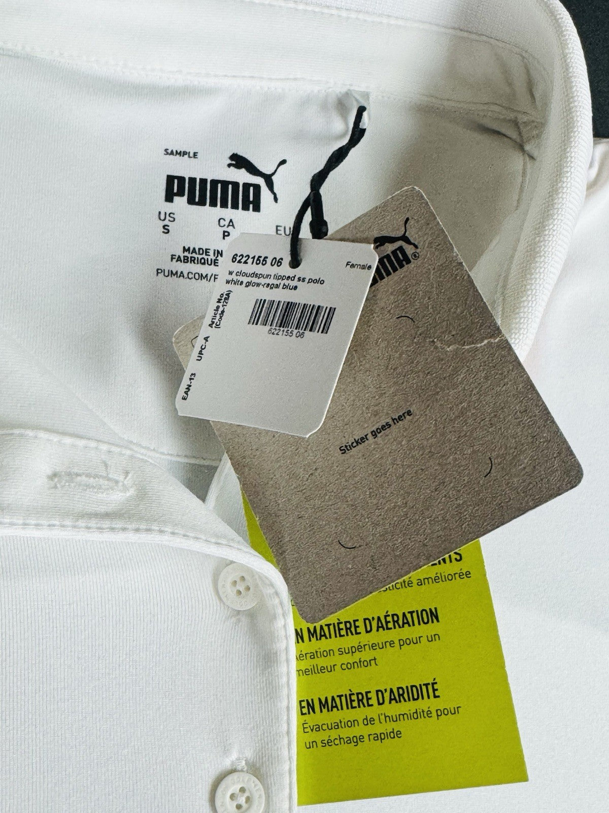 Puma Women’s Golf Shirt Sz S.   (B.188)
