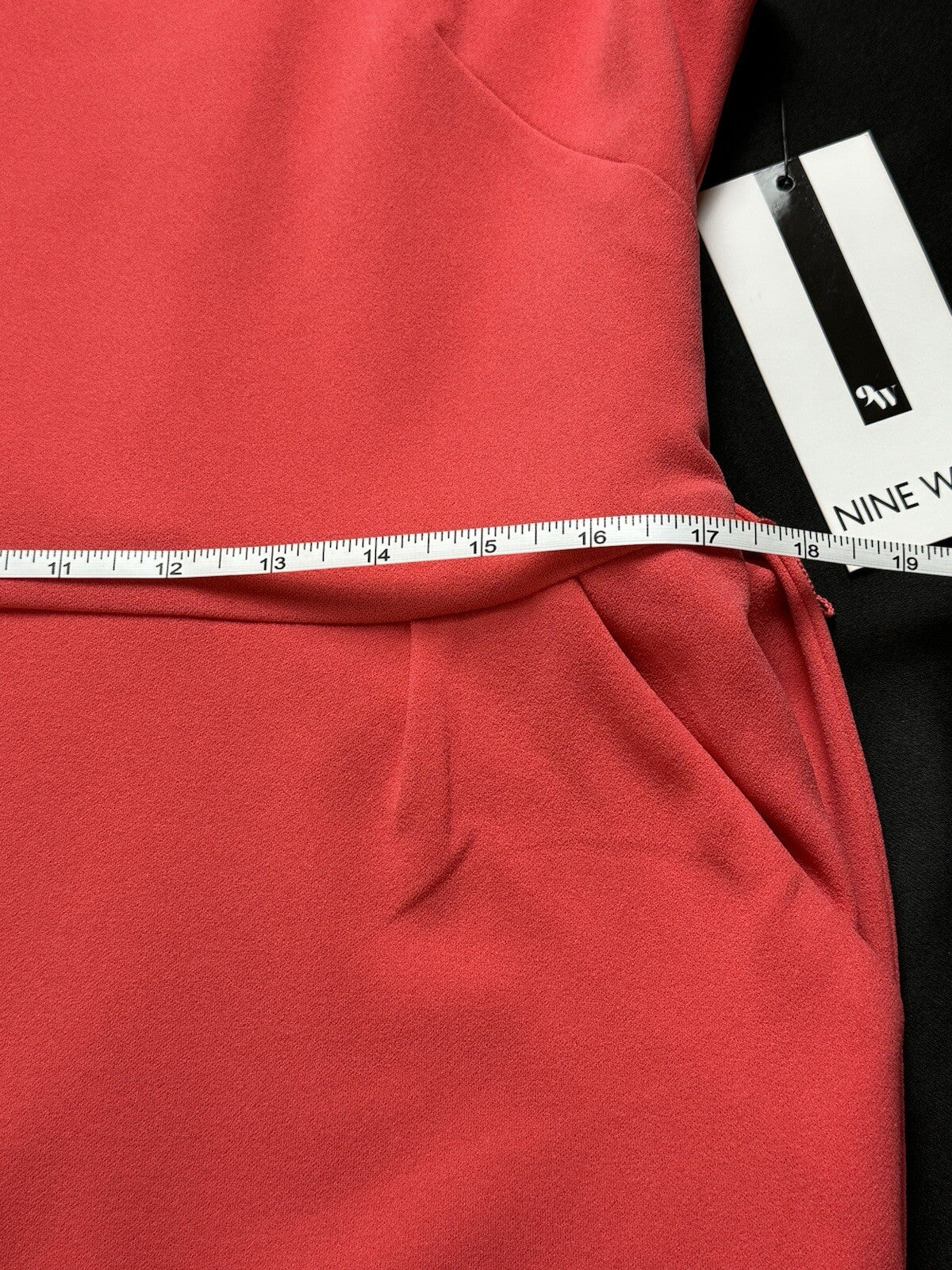 $92 Nine West Women’s Belted Orange Jumpsuit Sz 14. (B.86)