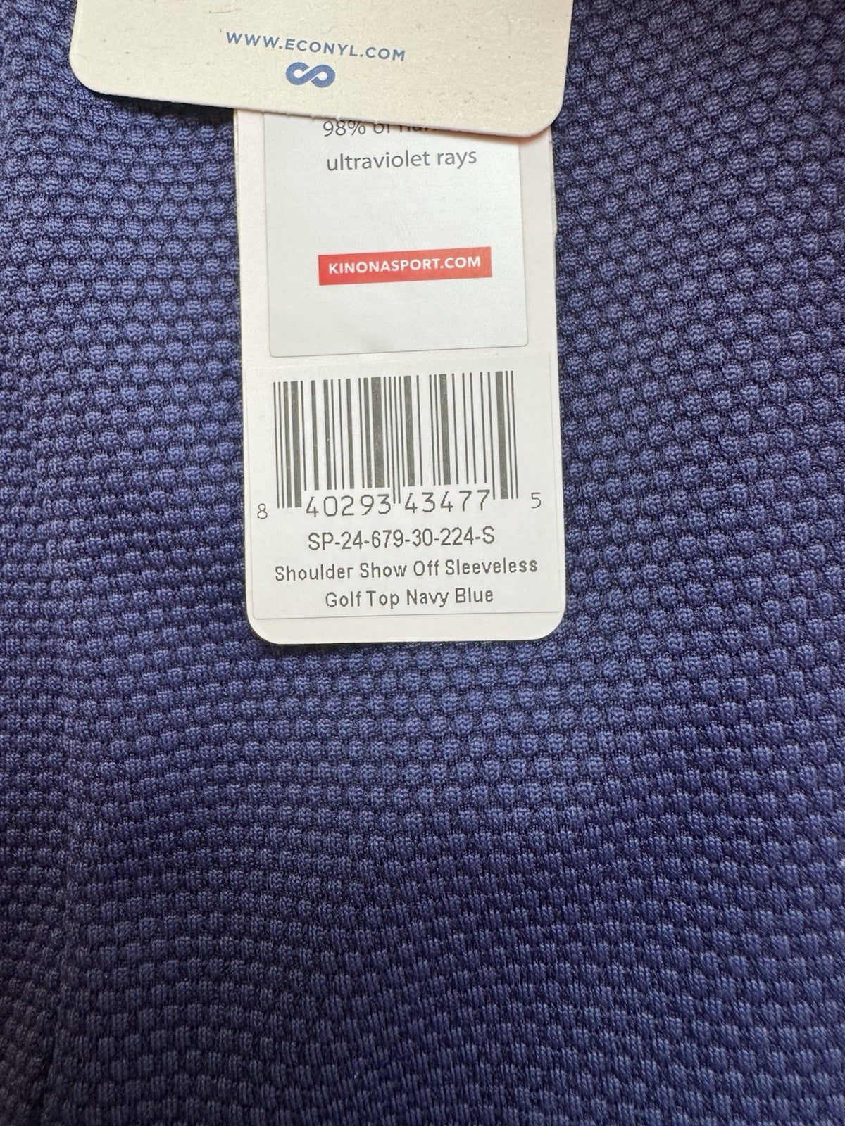 KINONA Women’s Sleeveless Golf Tank Top Sz S   (B.165)