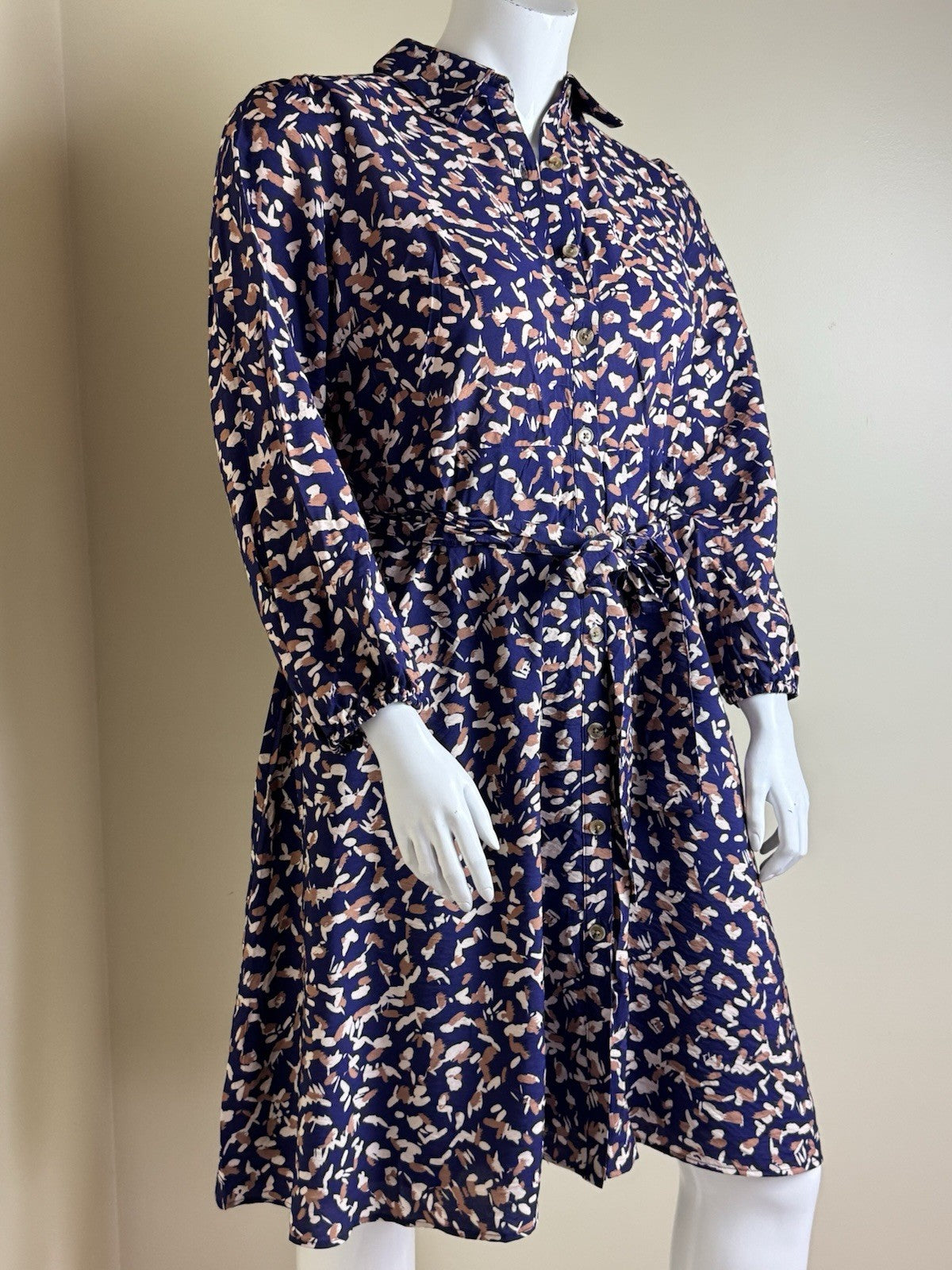 $60 Nine West Long Sleeves Maxi Dress Sz PXL.  (B.177)