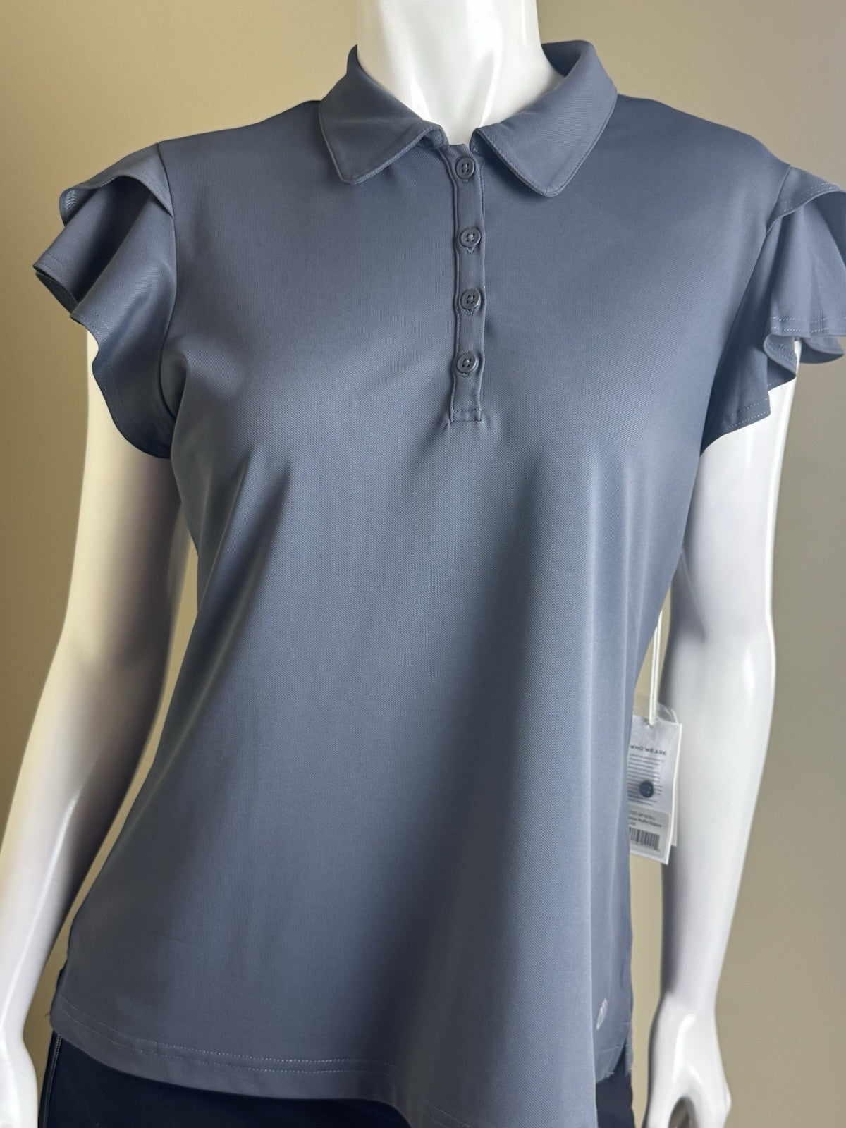 GG Blue Women's Golf Polo Shirt Sz L.    . (B.159)