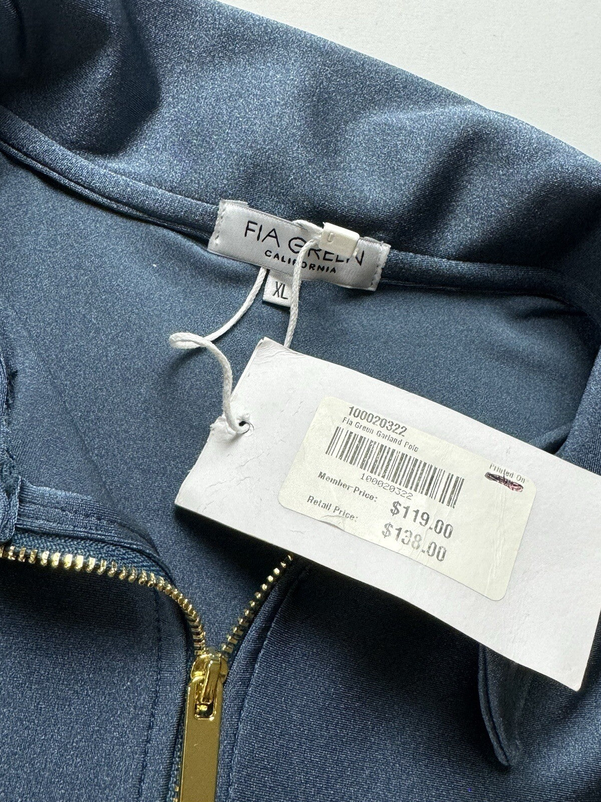 FIA Green California Women’s Top Sz XL Golf Shirt. (B.95)