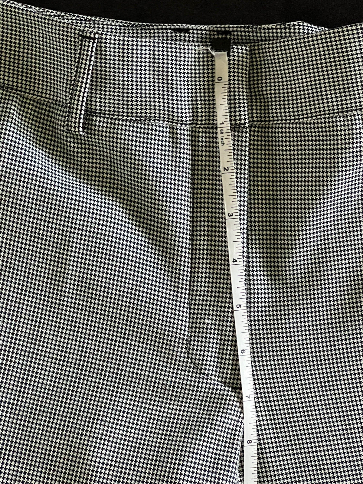 Lizzie Driver Women’s Houndstooth Golf Pants Sz 6 Black White Checks Pattern