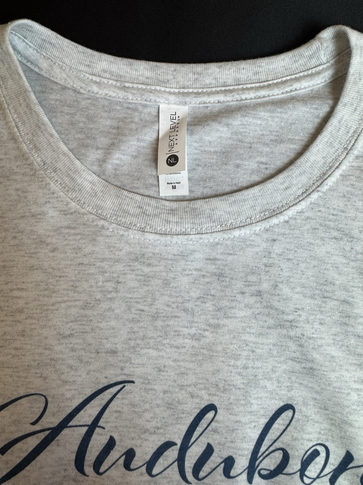 Next Level Apparel Women’s Audubon Country Club Logo T Shirt Sz S. (B.165)