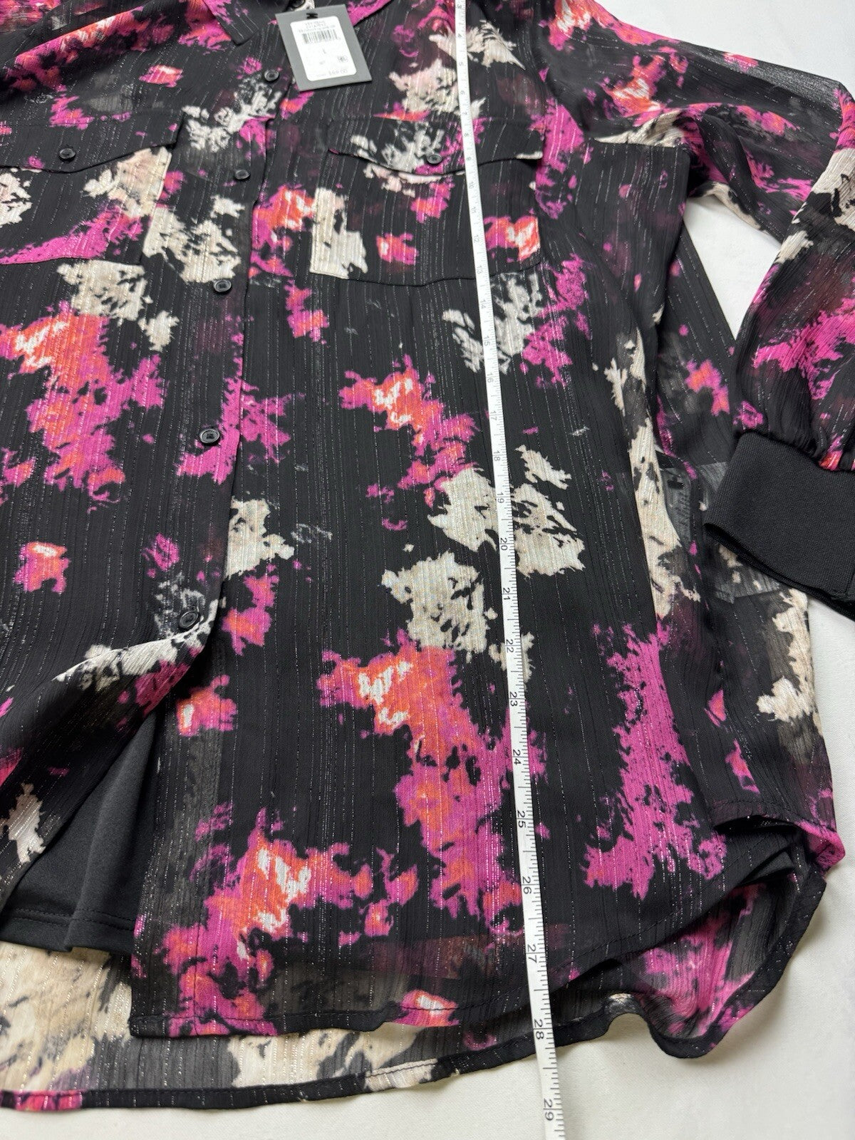 $89 DKNY Women’s Long Sleeves Top Sz L .  (B.141)