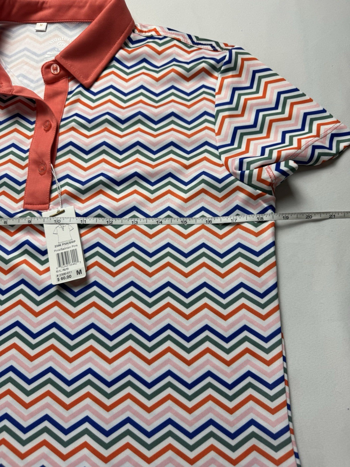 $60 Monterey Club Women's Golf Shirt Sz M. (B.157)