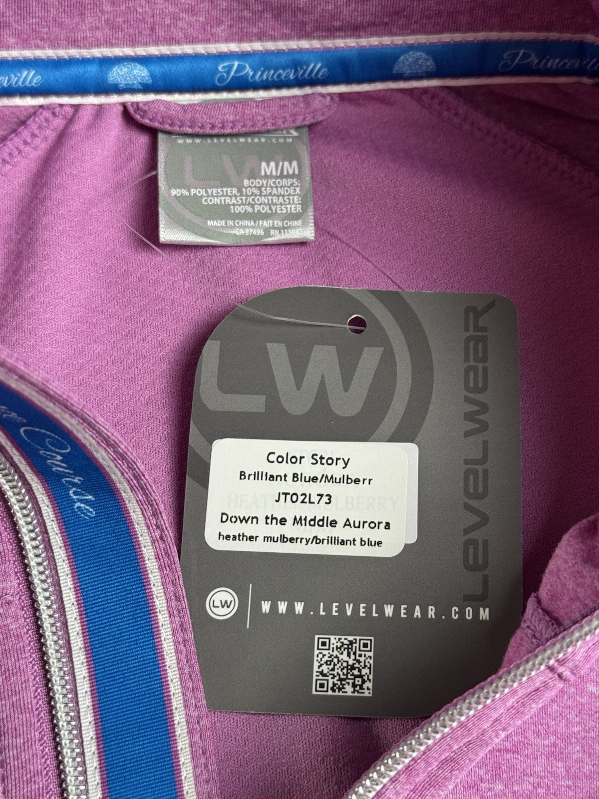 LeverWear Women's Prince Course Logo Jacket Sz M.   (B.032)