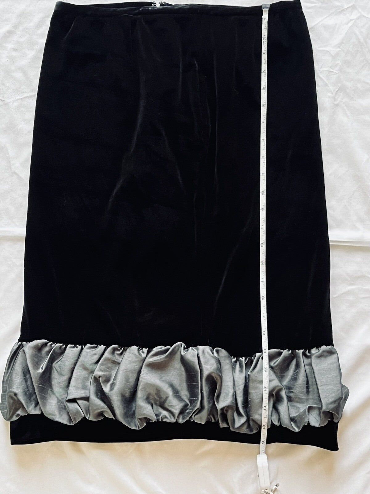 Grace Elements Women’s Velvet Pencil Skirt Black Sz 4