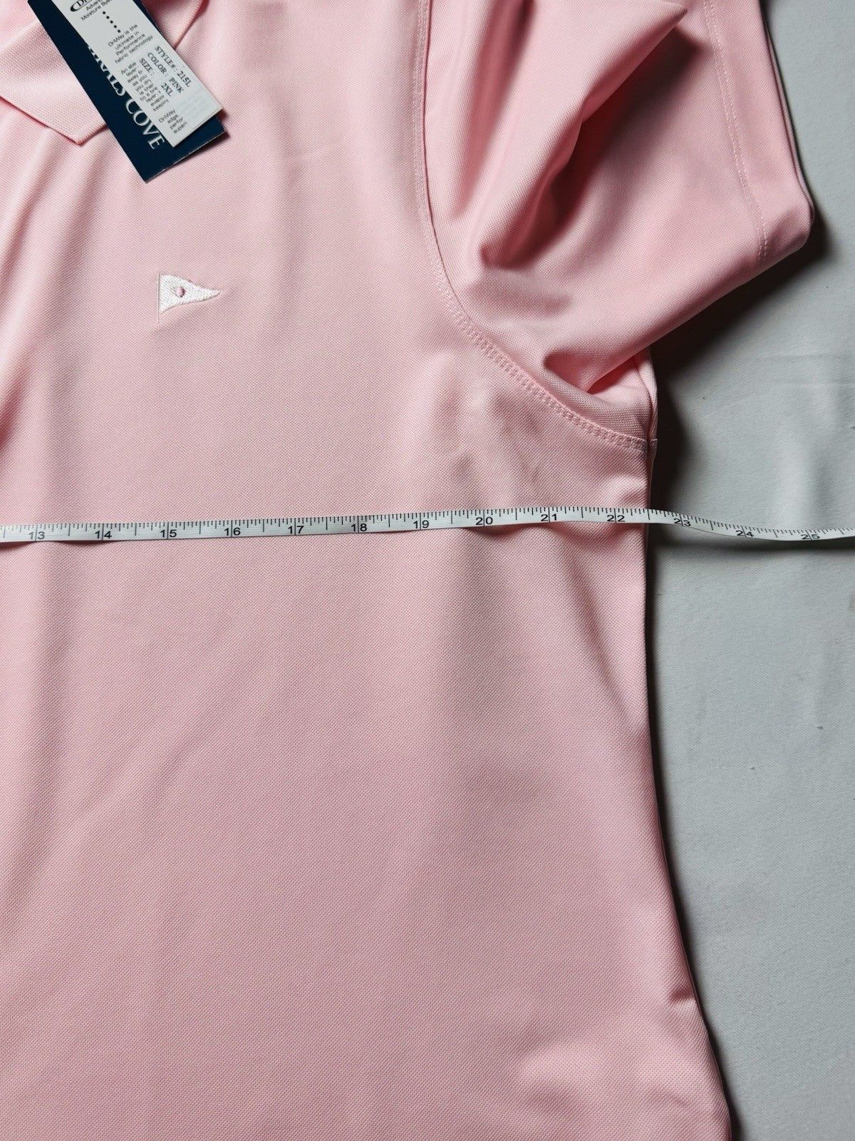 ADMIRALS COVE Women’s Pink Golf shirt Sz 2XL.  (B.154)