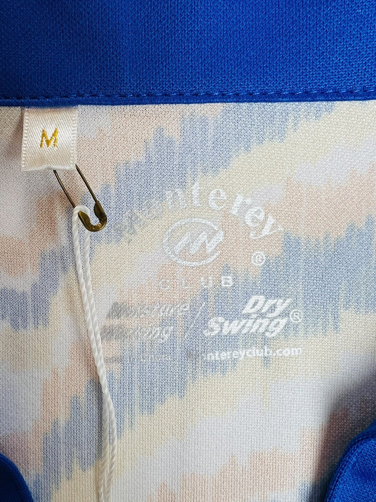 Monterey Club Women's Golf Shirt Sz M Short Sleeve Top