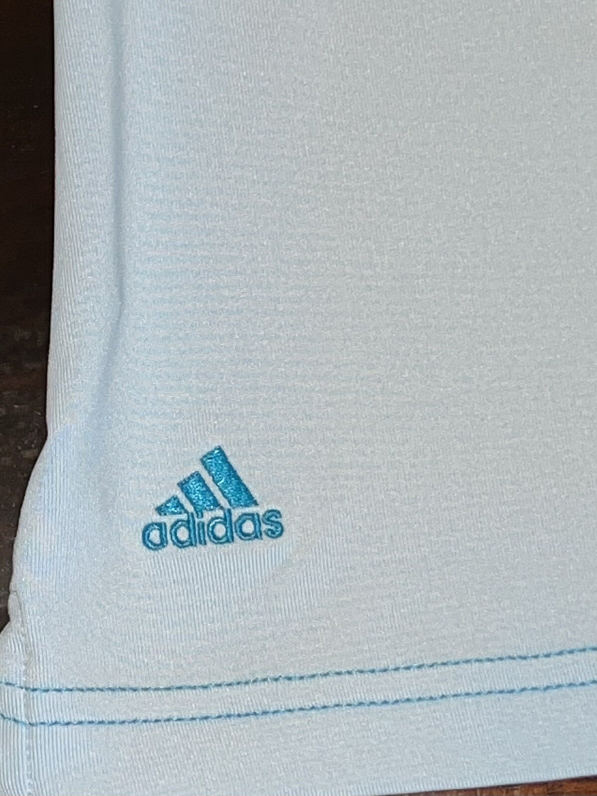 ADIDAS Women's Polo Shirt Blue Sleeveless Sz M (16)