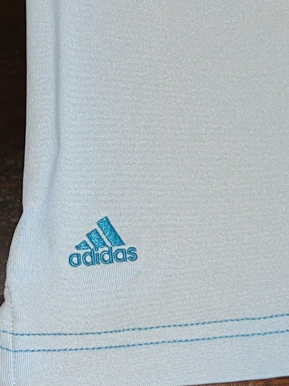 ADIDAS Women's Polo Shirt Blue Sleeveless Sz M (16)