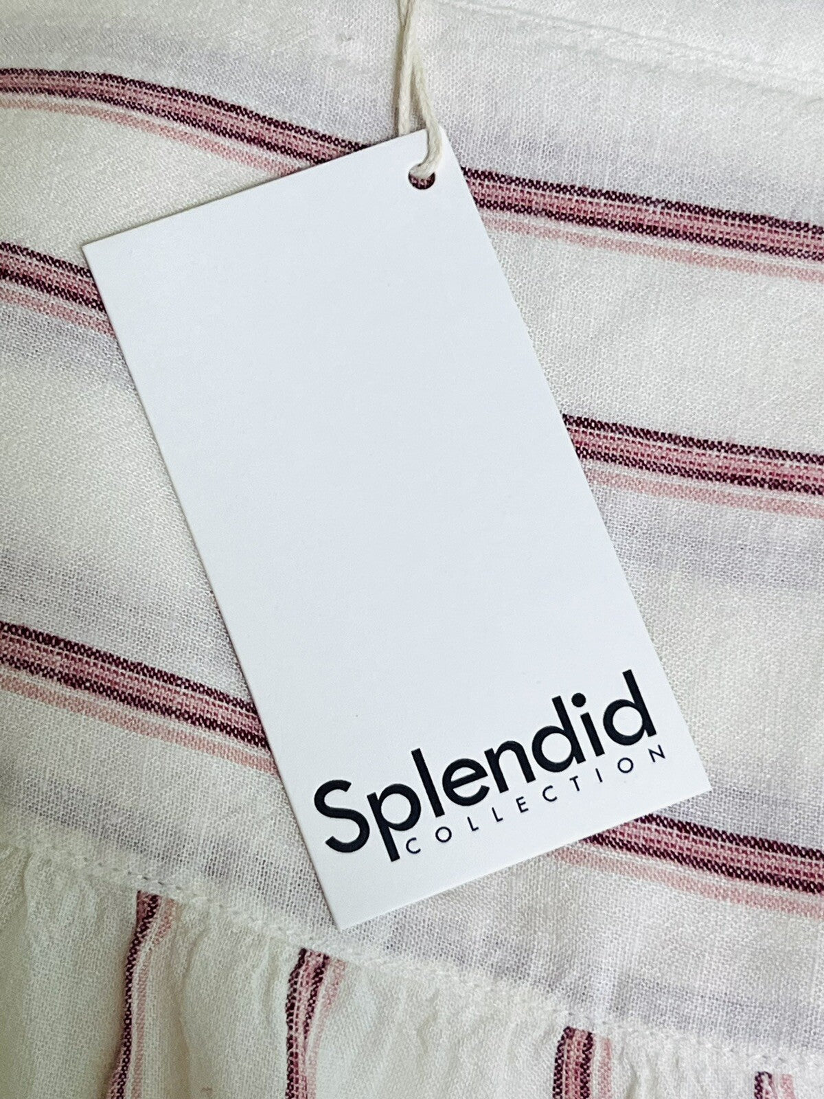 Splendid Women’s Long Sleeve Top Ivory Red Striped Size XS (4)