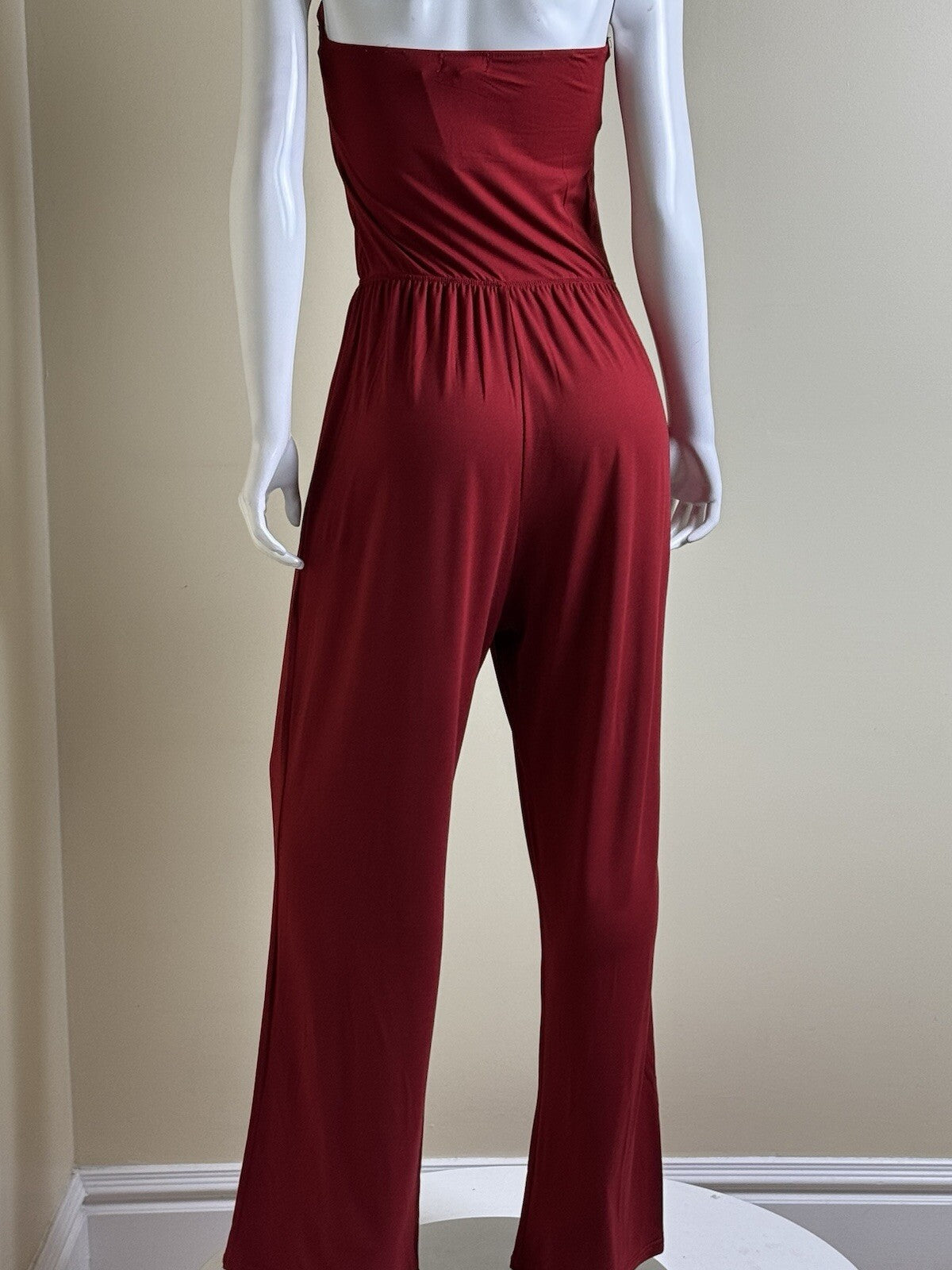 Say What Red strapless jumpsuit Sz 1X.  (B.52)