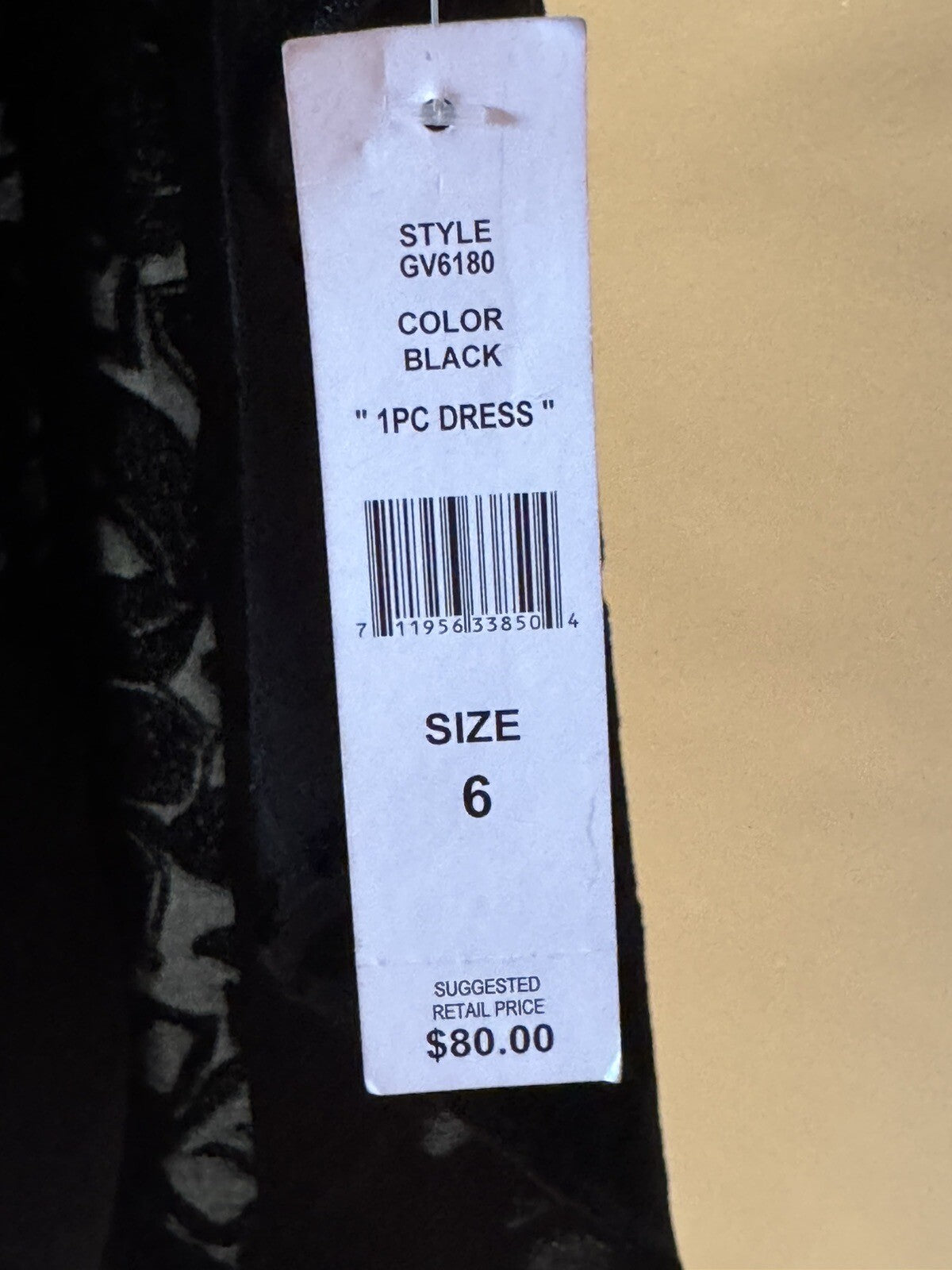 Glamour Woman's Size 6 Black Cape Dress. (65)