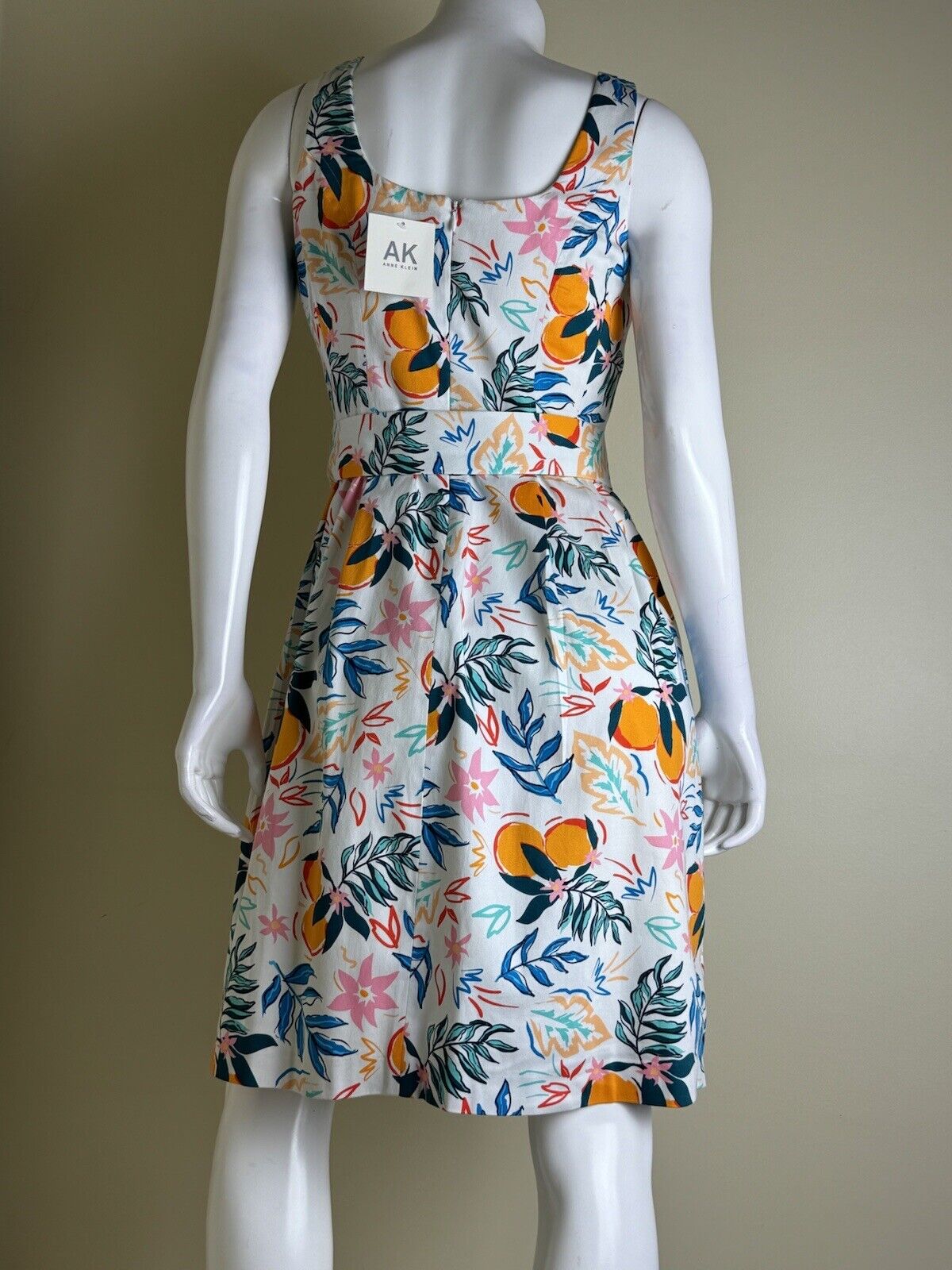 Anne Klein Women's Belted Dress Floral Multicolor Size 4