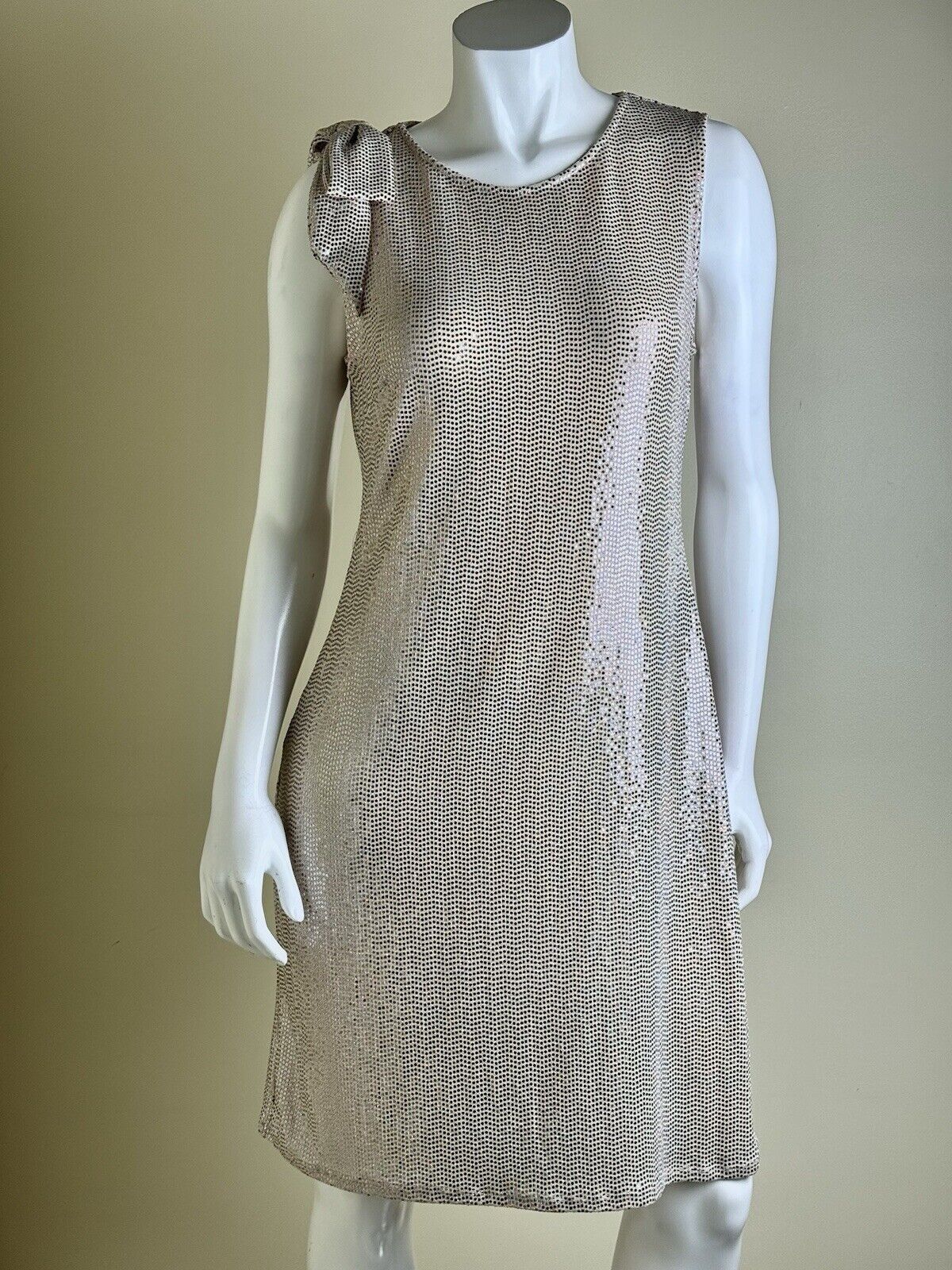 $129 JM Studio Women’s Gold Sequined Dress Sz 12