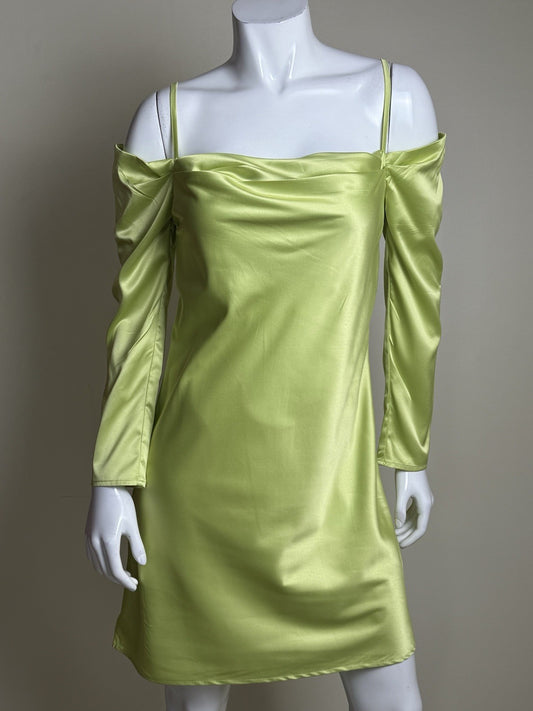VENUS Green Neon Mini Dress Sz 8. (B.194)
