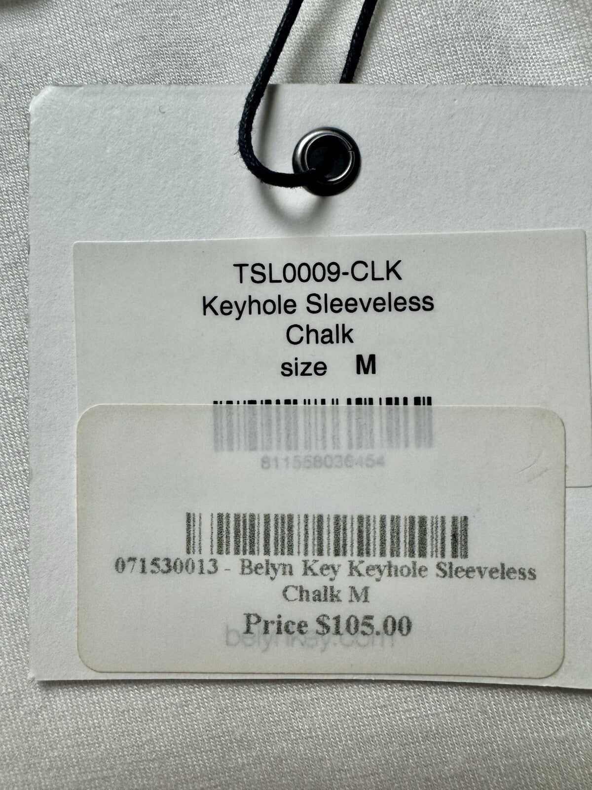 BELYN KEY Women’s Sleeveless Golf Shirt Sz M.    (B.139)