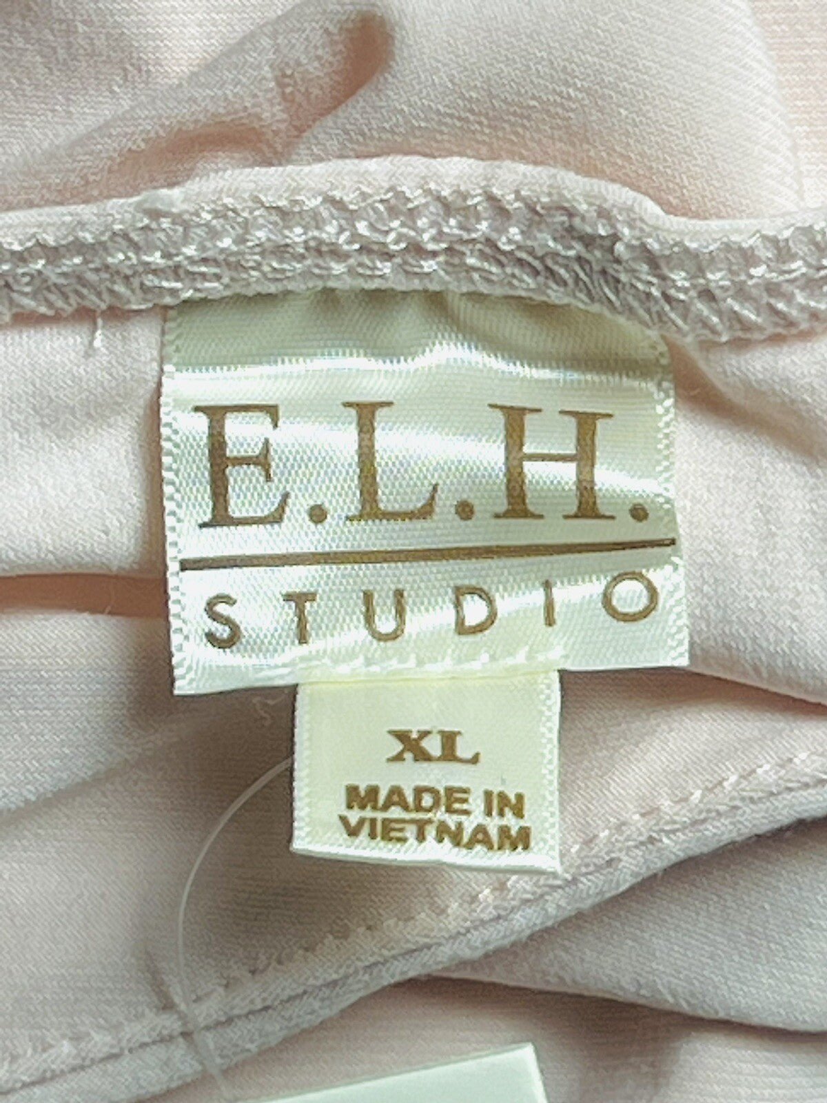 E.L.H. Studio Spaghetti Strap Padded Dress Women's Size XL Pink