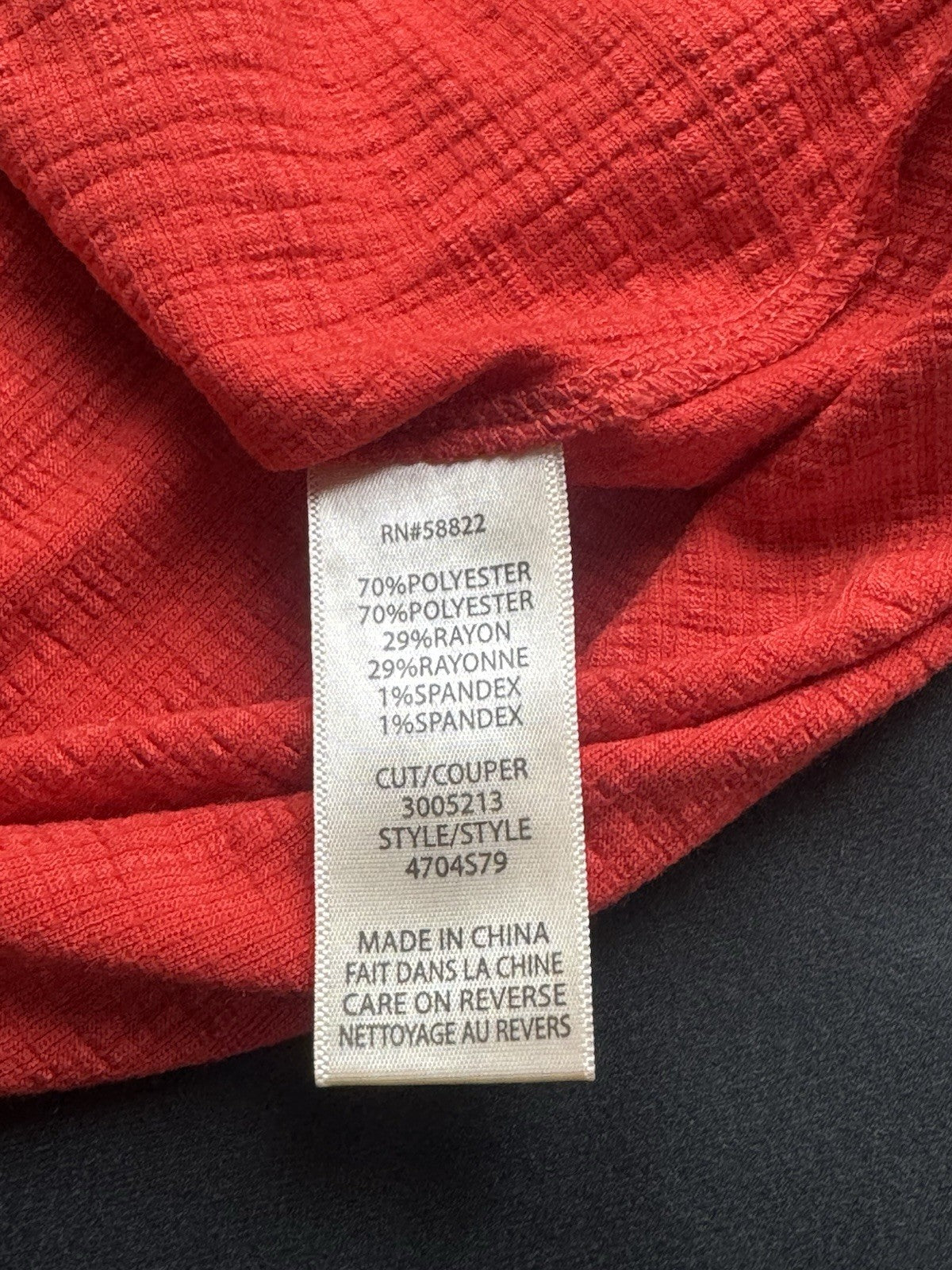 $98 Max Studio Women’s Red Blouse Size XS.        (B.188)