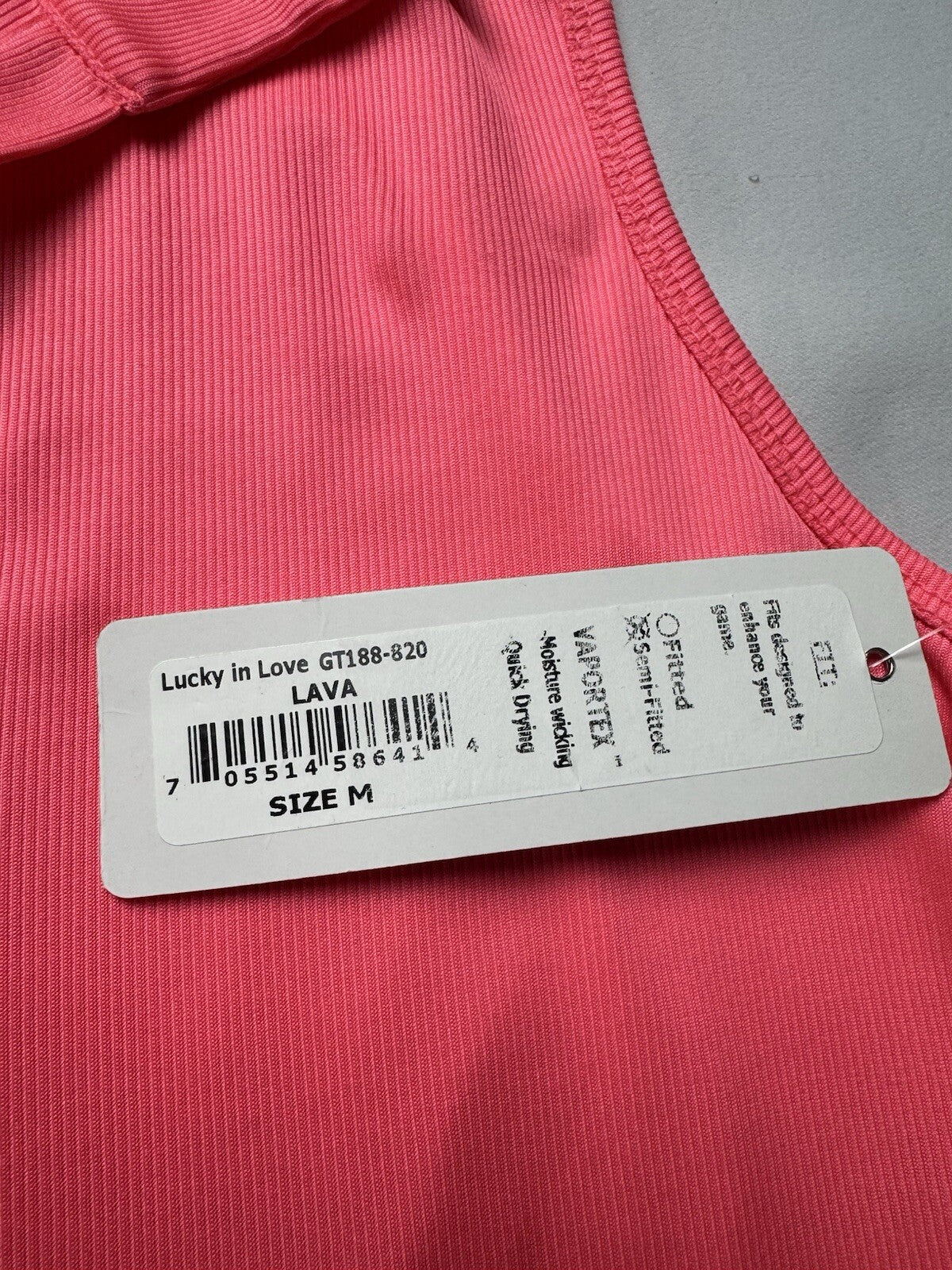 Lucky In Love Women’s Top Sleeveless Tennis Golf Shirt Sz M.     (B.141)