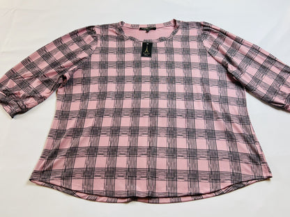 Louise Paris Women’s Blouse Check Size 3X Top