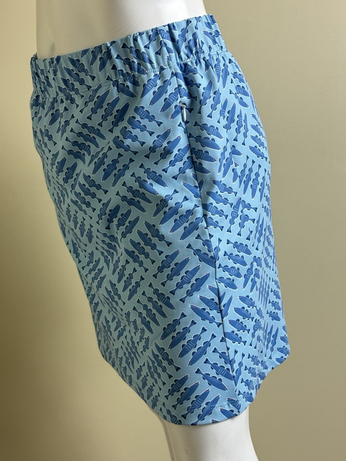 Sailor-Sailor Women’s Golf Tennis Fish Printed Skirt Size M.     (B.158)