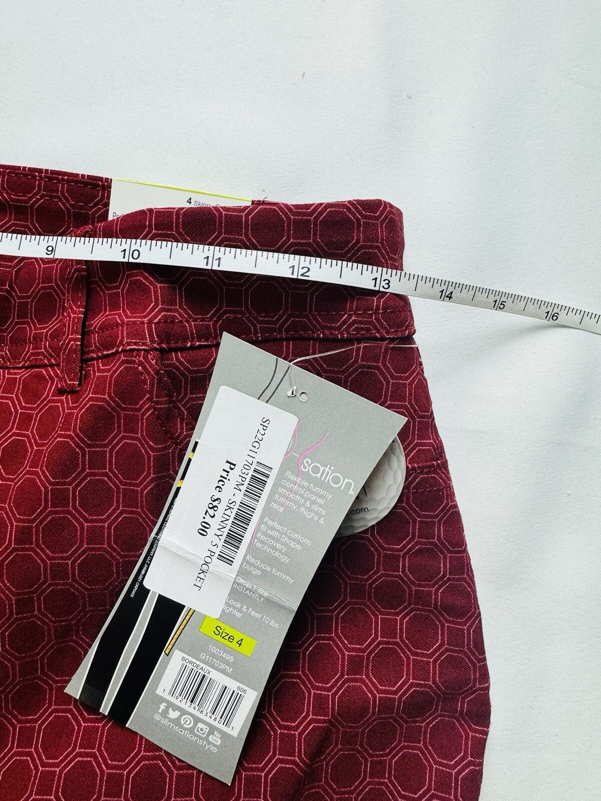 Slim Sation Women’s Golf Pull on Pants Size 4. Stretch. (B.104)