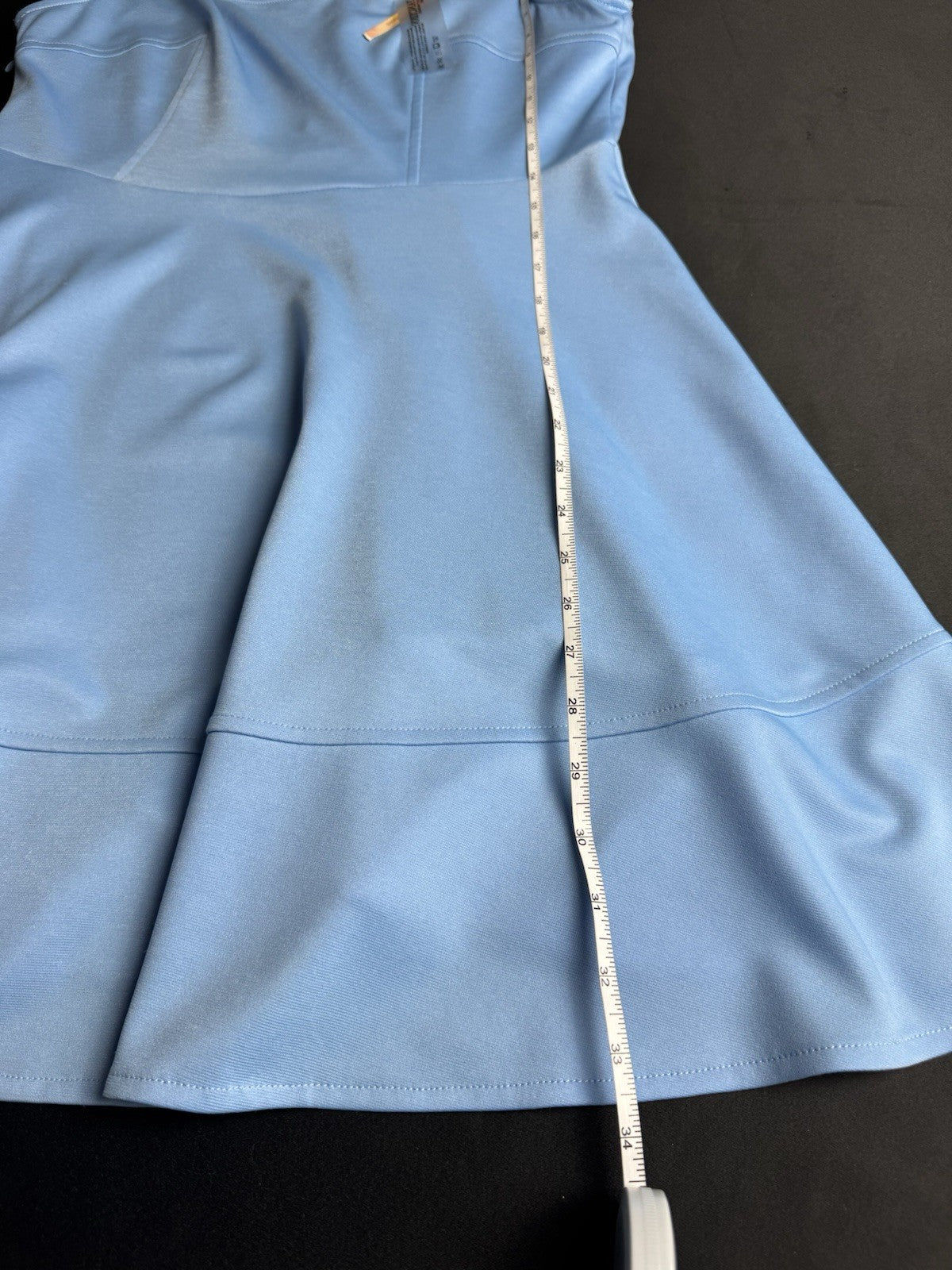 Fancy Inn A-Line Dress Women’s Sleeveless Blue Sz M.  (B.096)
