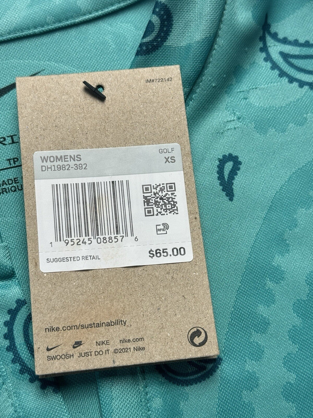 $65 Nike Women’s Top Golf Shirt Sz XS (B.72)