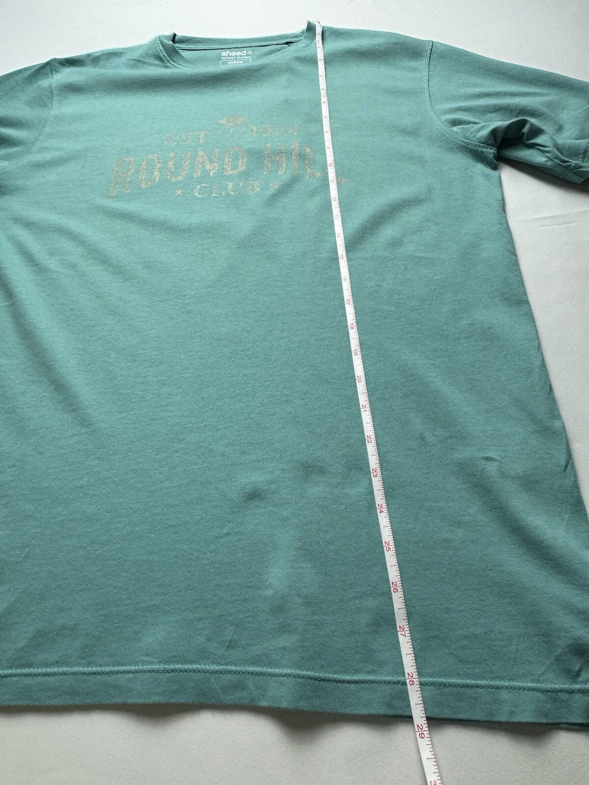 Ahead Women’s T Shirt (Round Hill Club Printed) 100% Cotton Sz M.  (B.05)