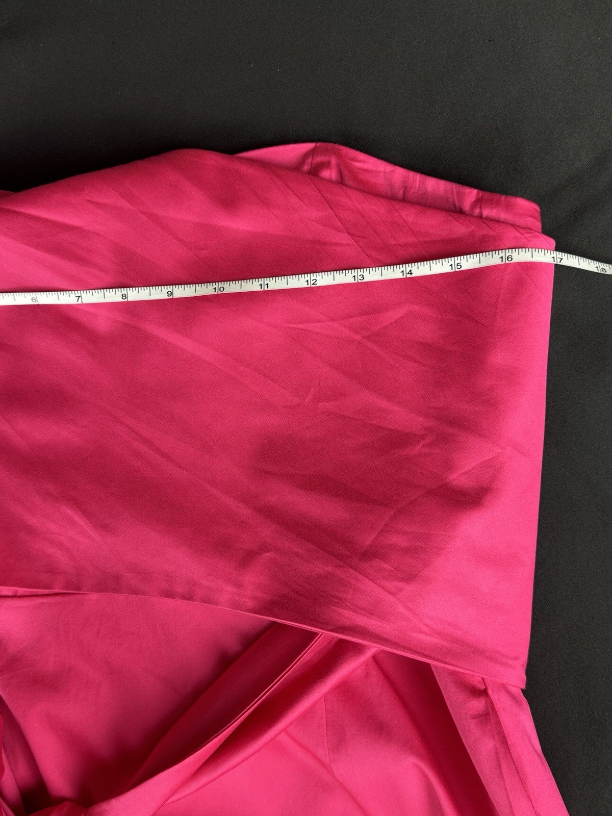 $158 FRENCH CONNECTION Hot Pink Strapless Dress Sz 10.  (B.082)