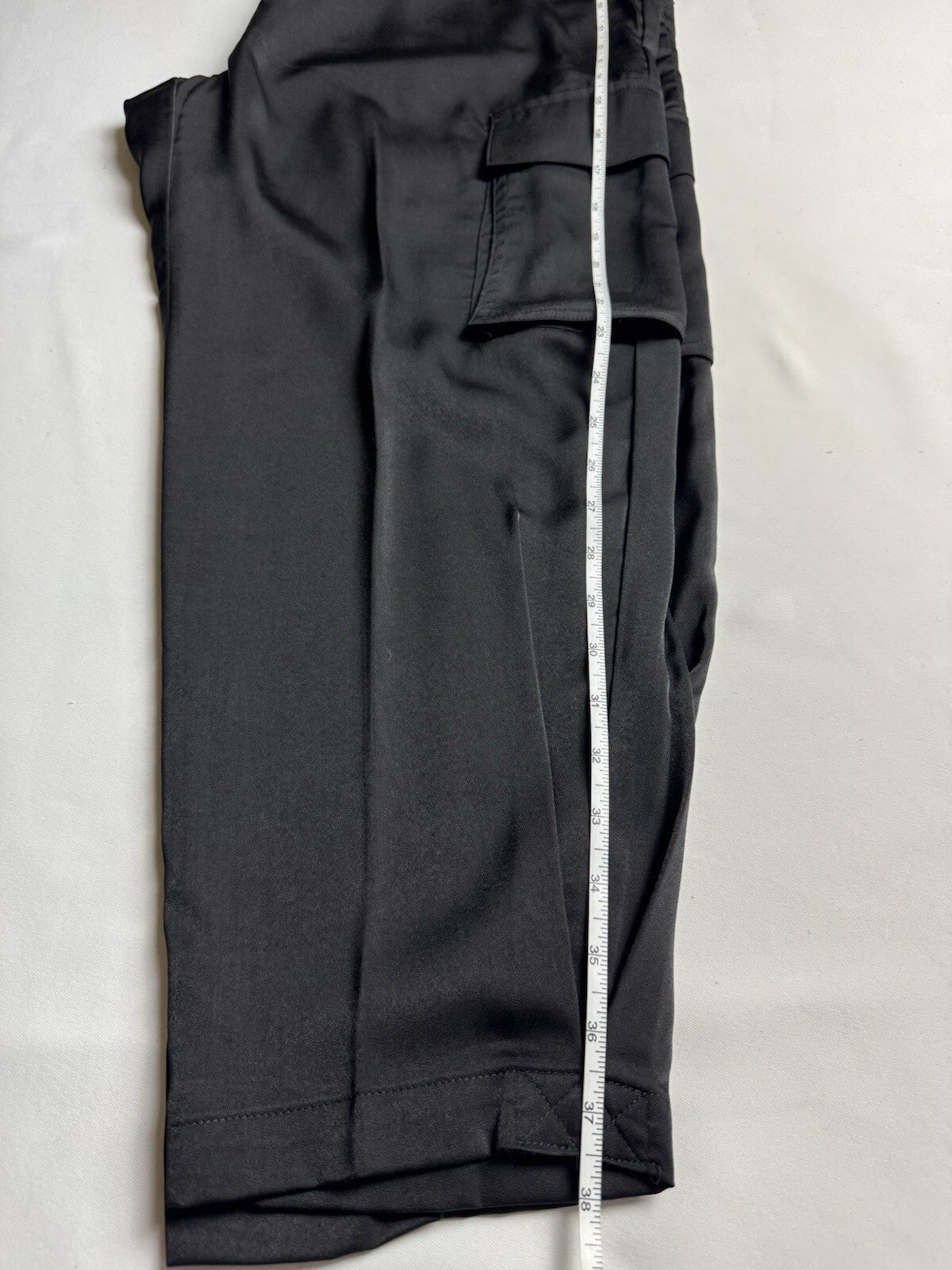 RM Rebecca Minkoff Silky Satin Cargo pants Sz XLP.   (B.138)