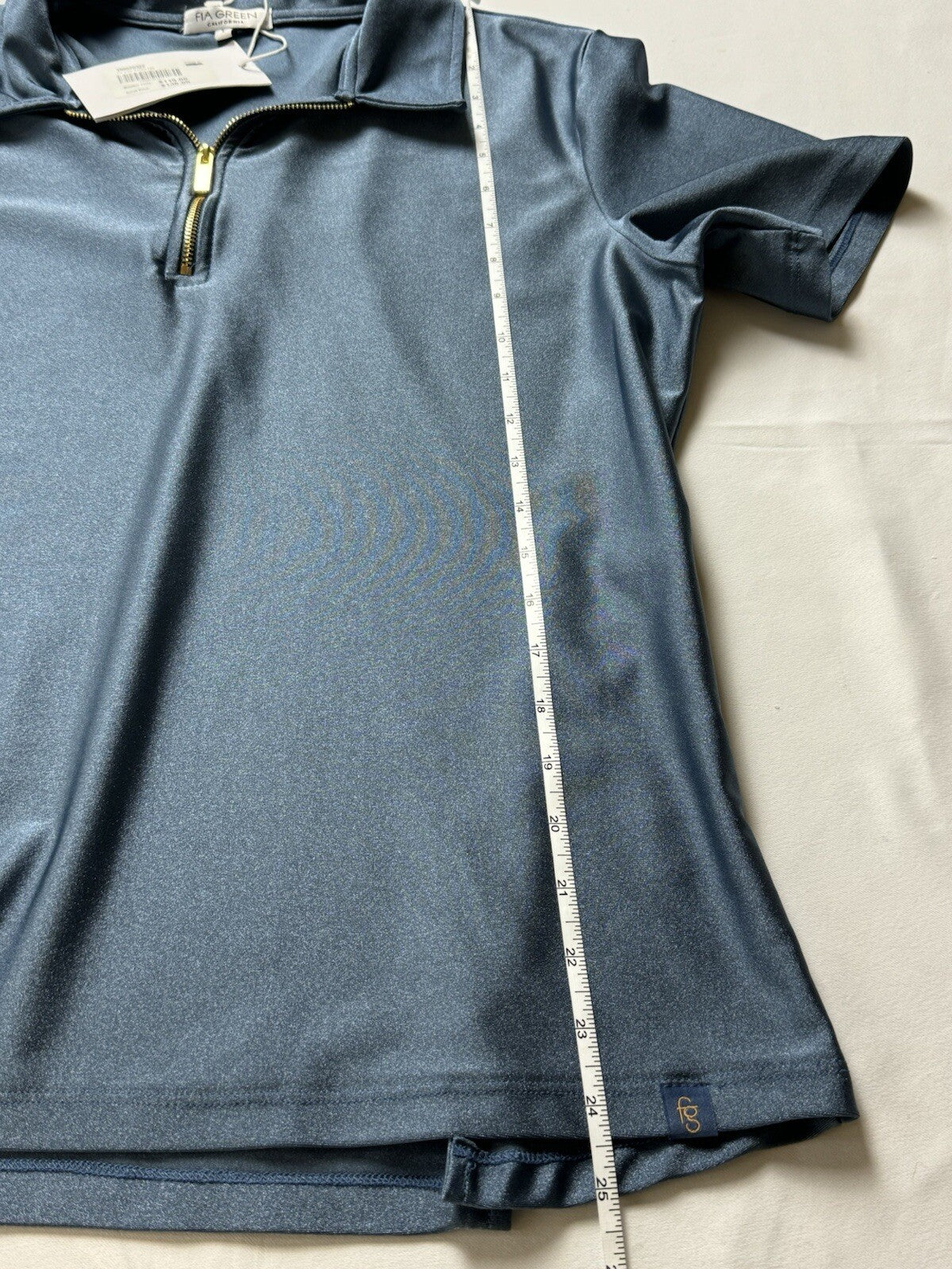 FIA Green California Women’s Top Sz L Golf Shirt. (B.95)