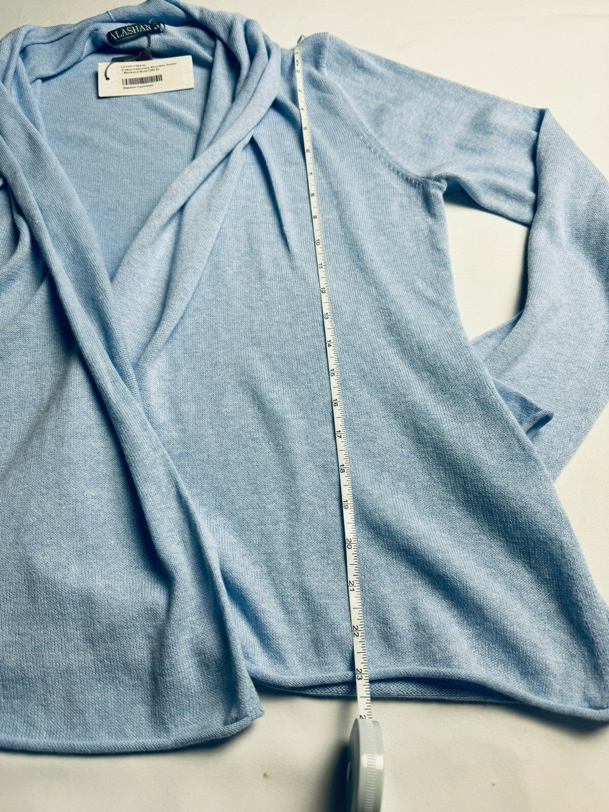 Alashan Cashmere Women’s Blue Cardigan Size  XL. (B.109)