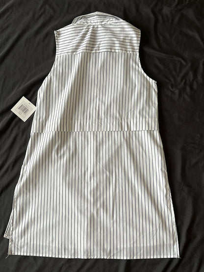 Ellen Tracy Women's Striped Sleeveless Shirt Sz M