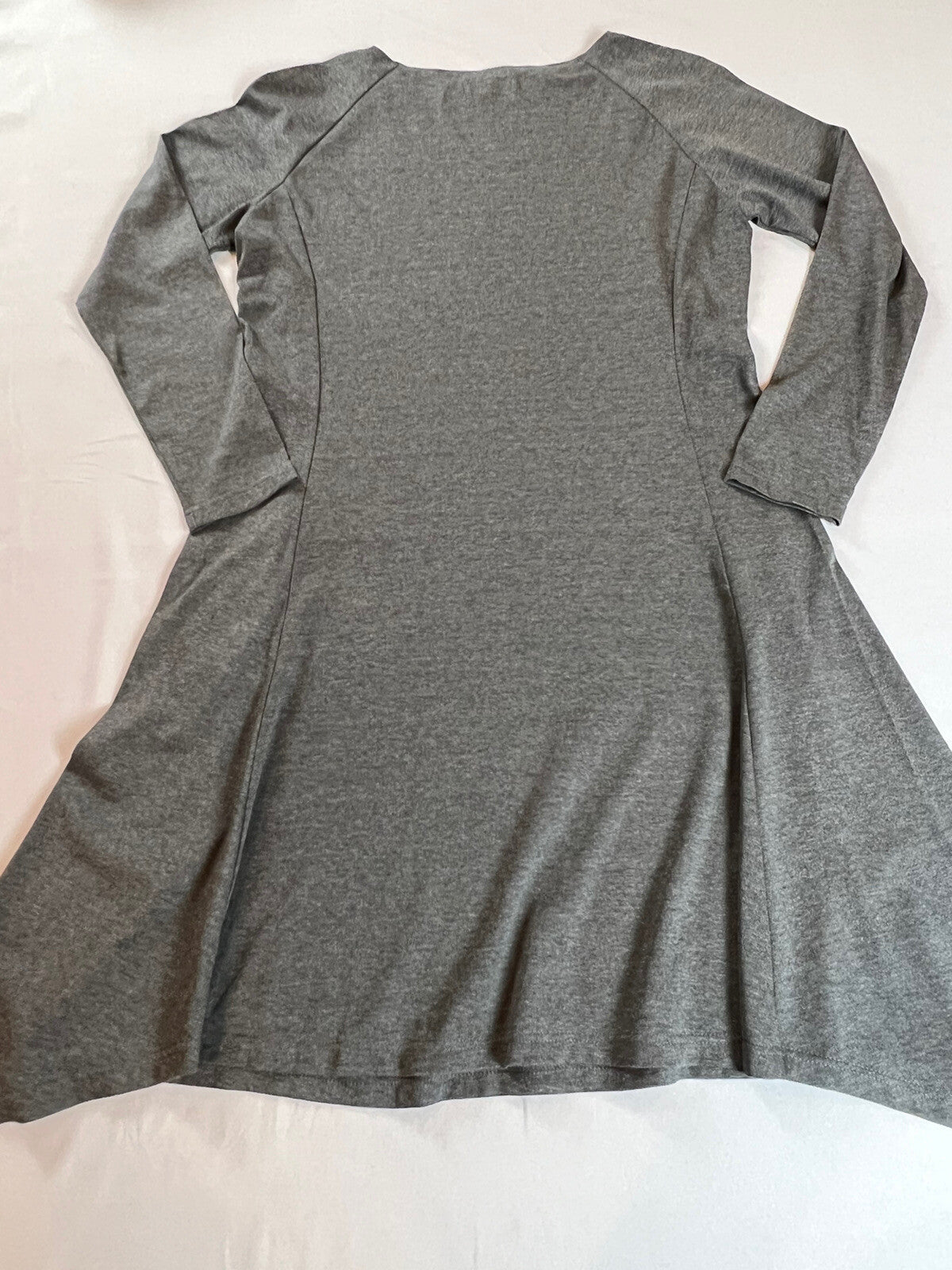 Symphony by A.F. Women’s Long Sleeve Dress Sz L Charcoal Gray MSRP $139