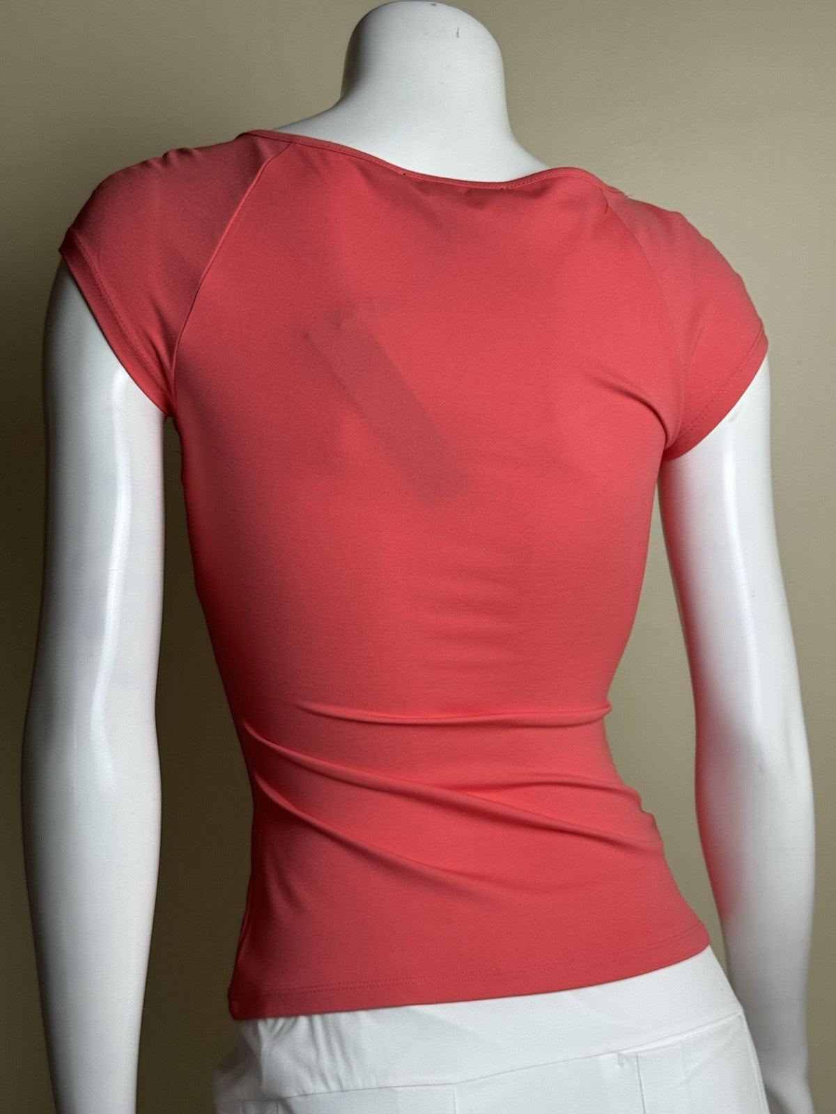 $118 BCBG Maxazria Women's Coral Stretchy Shirt Sz XS.   (B.189)