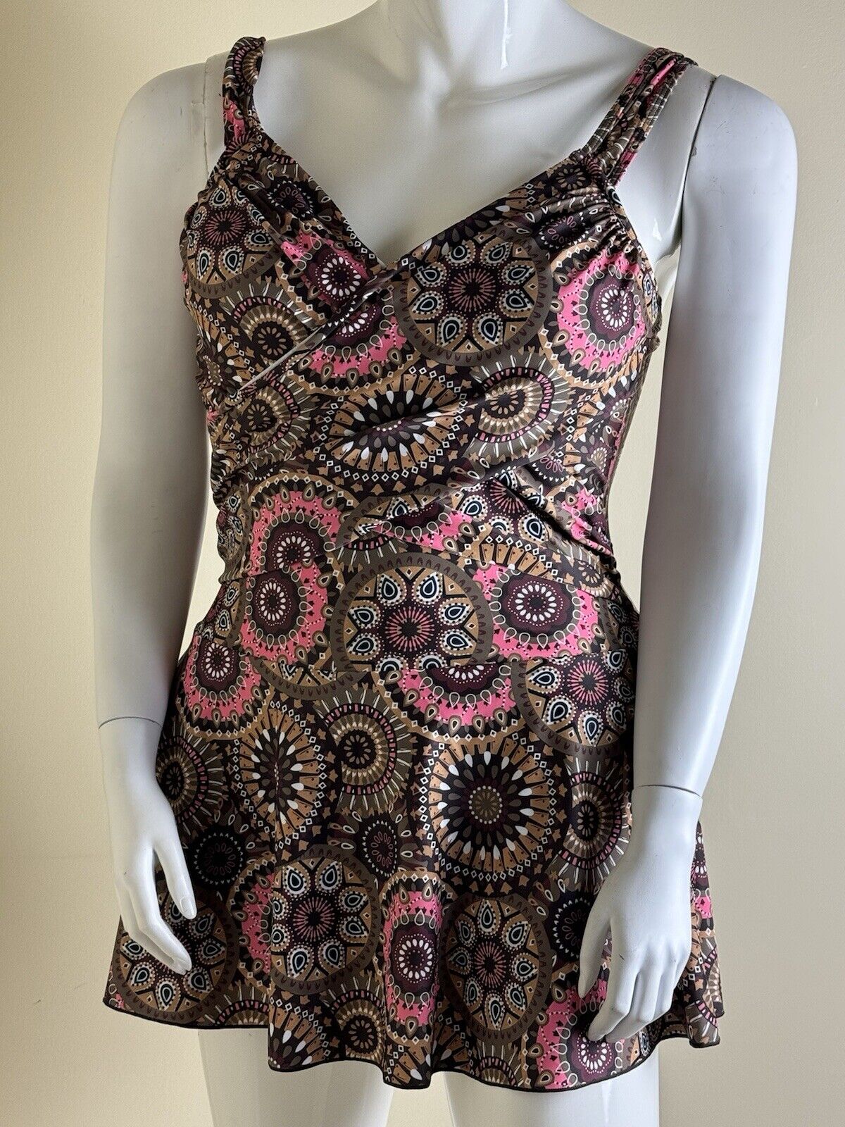 Women’s One Pc Bathing Suit Dress Sz 3XL.  (B.80)